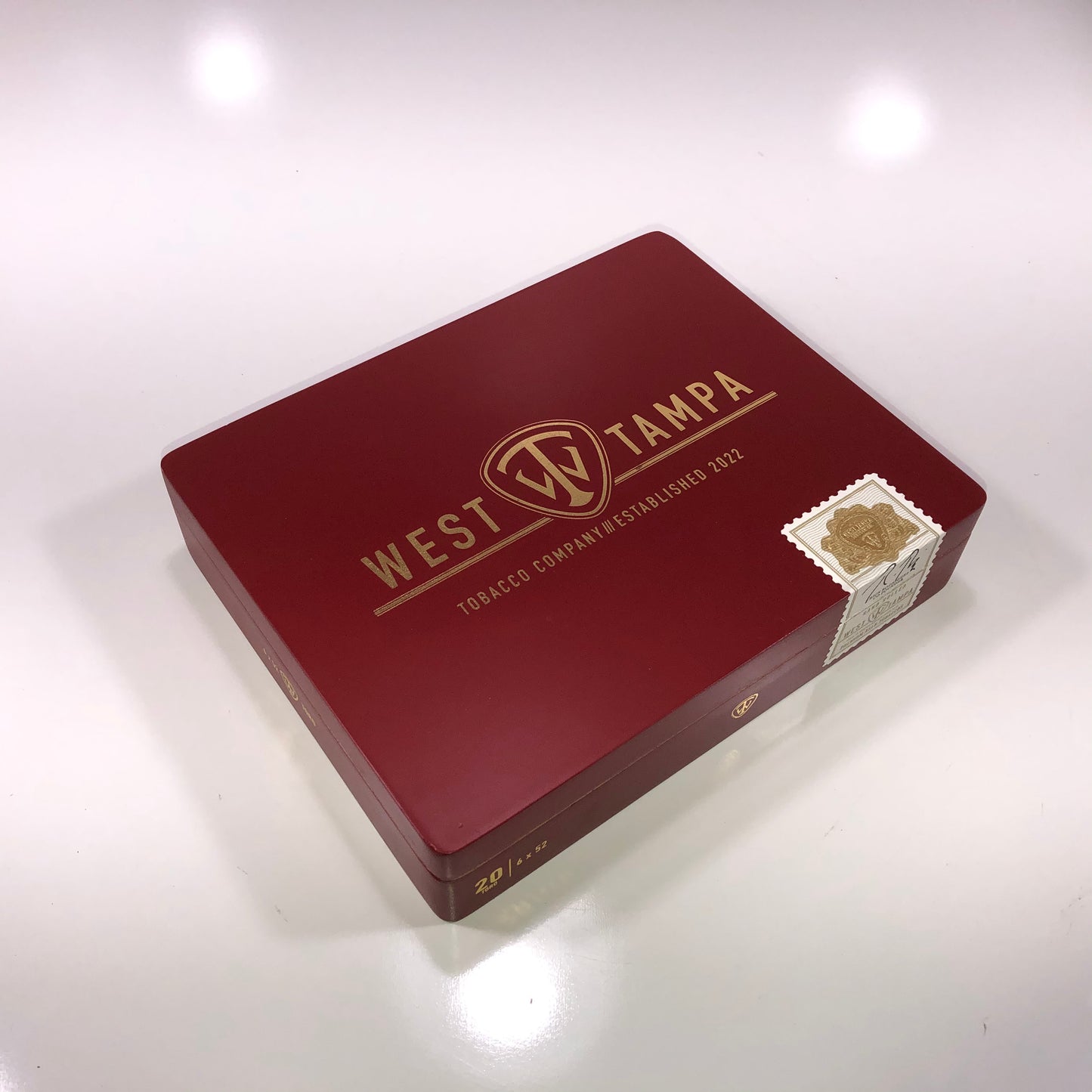 West Tampa Red Toro Empty Wooden Cigar Box 9x7x2