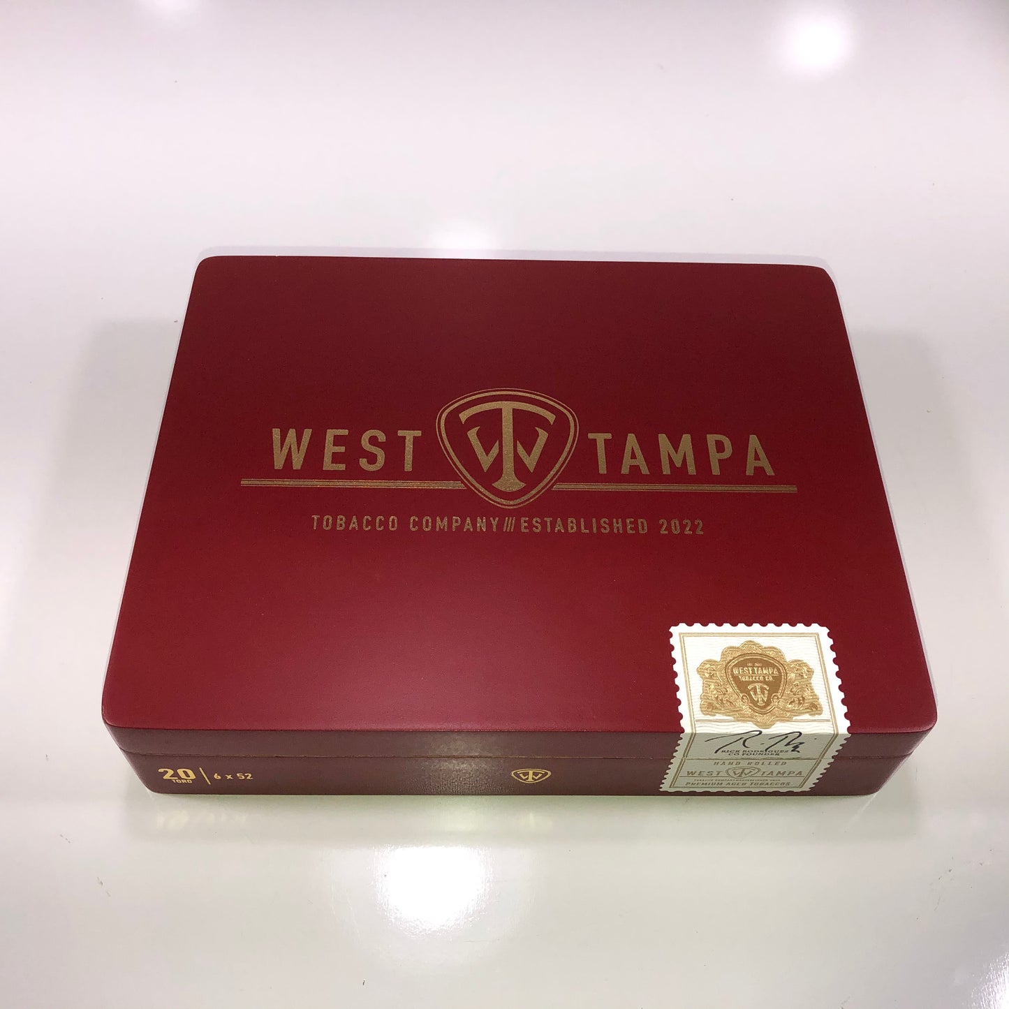 West Tampa Red Toro Empty Wooden Cigar Box 9x7x2