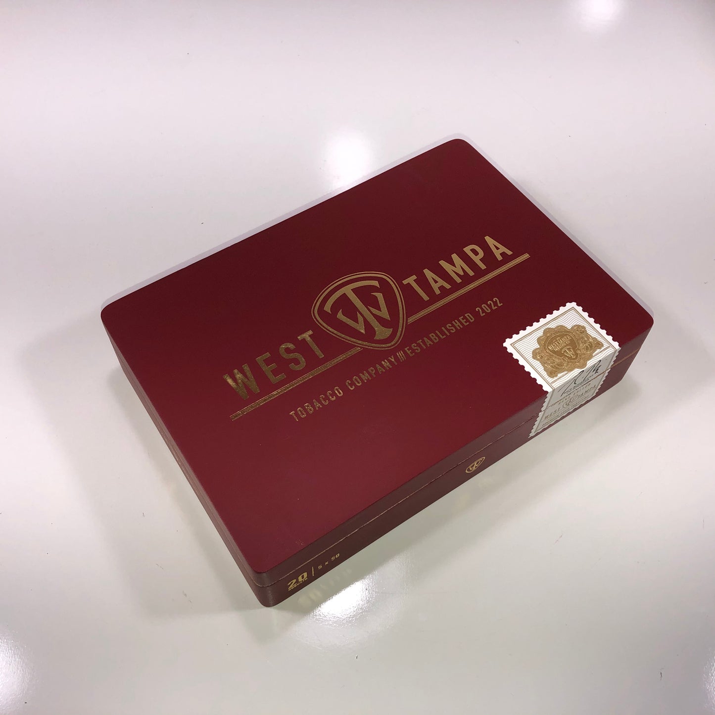 West Tampa Red Robusto Empty Wooden Cigar Box 8.75x6x2