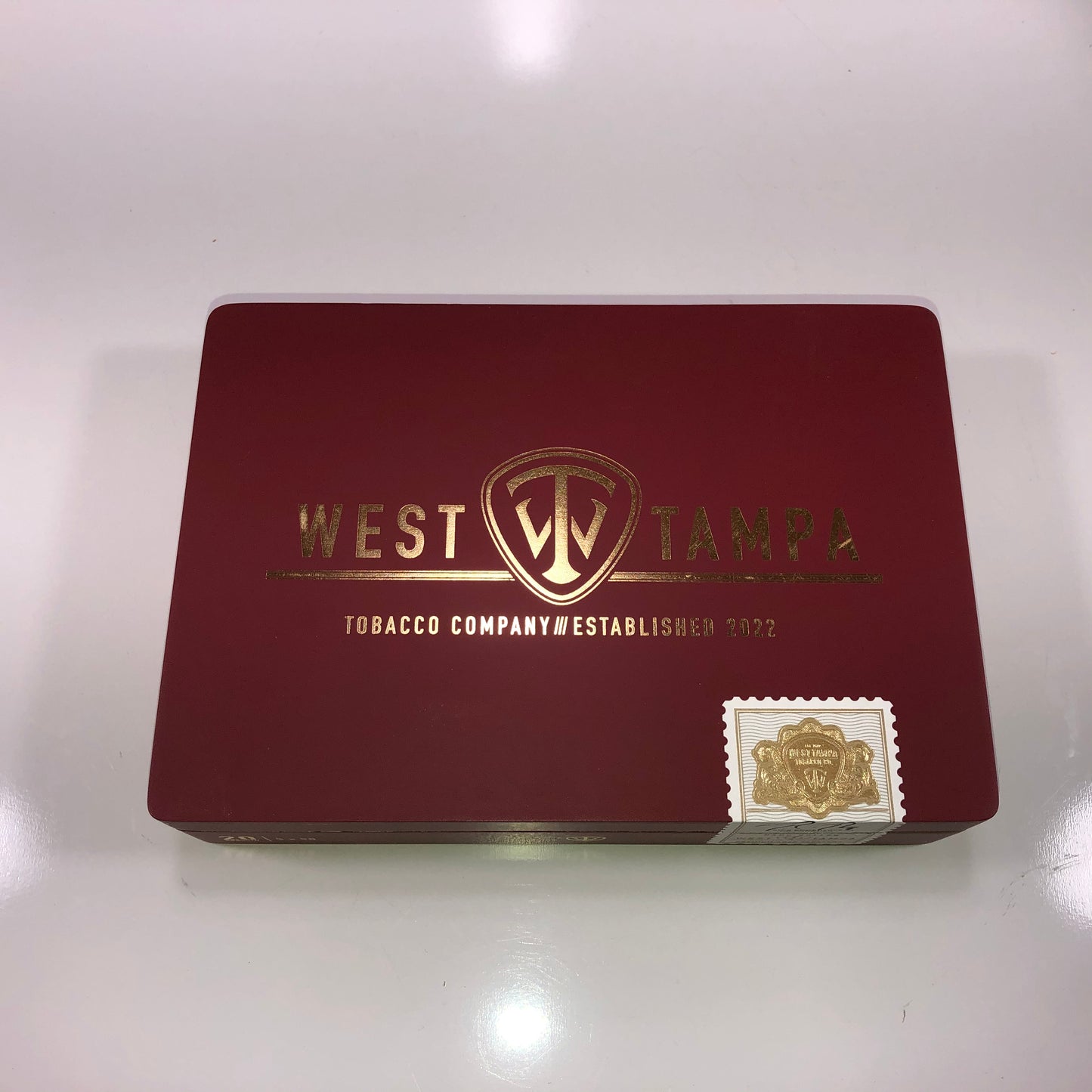 West Tampa Red Robusto Empty Wooden Cigar Box 8.75x6x2