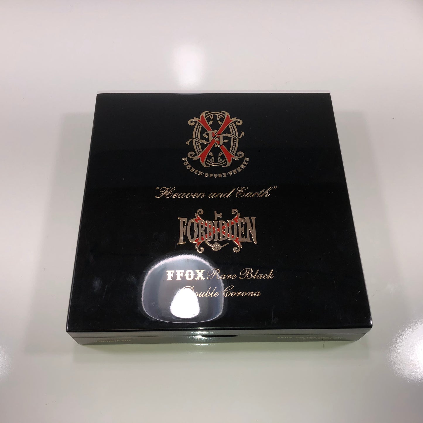 Arturo Fuente Opus X Forbidden X Double Corona Empty Wooden Cigar Box 9x9x1.5