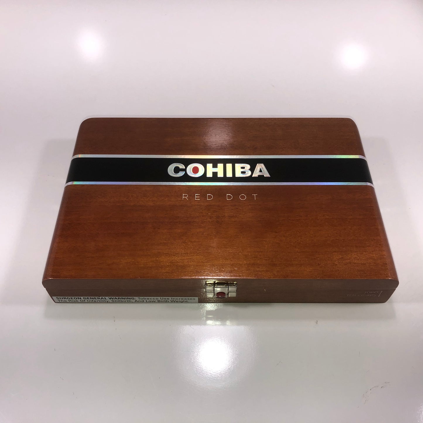 Cohiba Red Dot Toro Empty Wooden Cigar Box 12.25x8x2