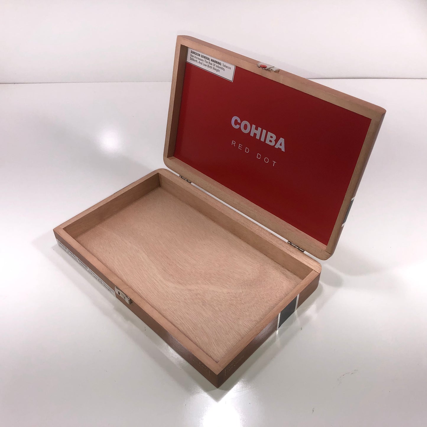 Cohiba Red Dot Toro Empty Wooden Cigar Box 12.25x8x2