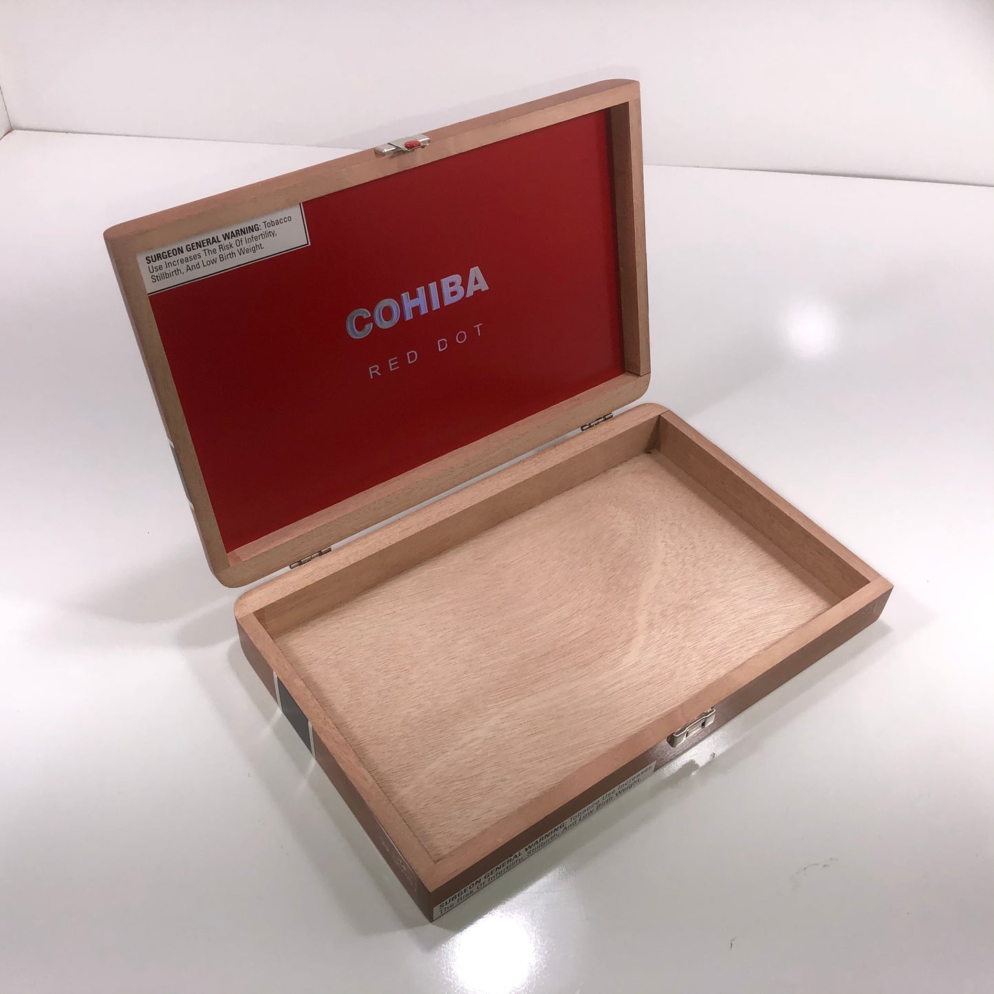 Cohiba Red Dot Toro Empty Wooden Cigar Box 12.25x8x2