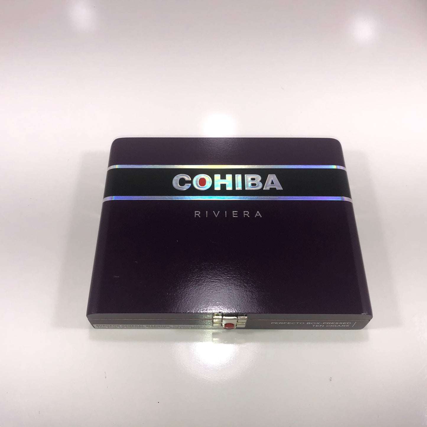 Cohiba Riviera Perfecto Empty Wooden Cigar Box 9.25x7.25x1.5