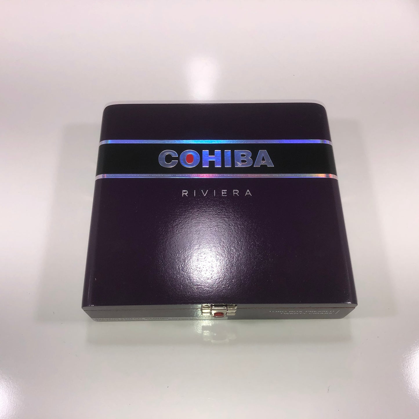 Cohiba Riviera Toro Empty Wooden Cigar Box 8.5x7.75x2.25