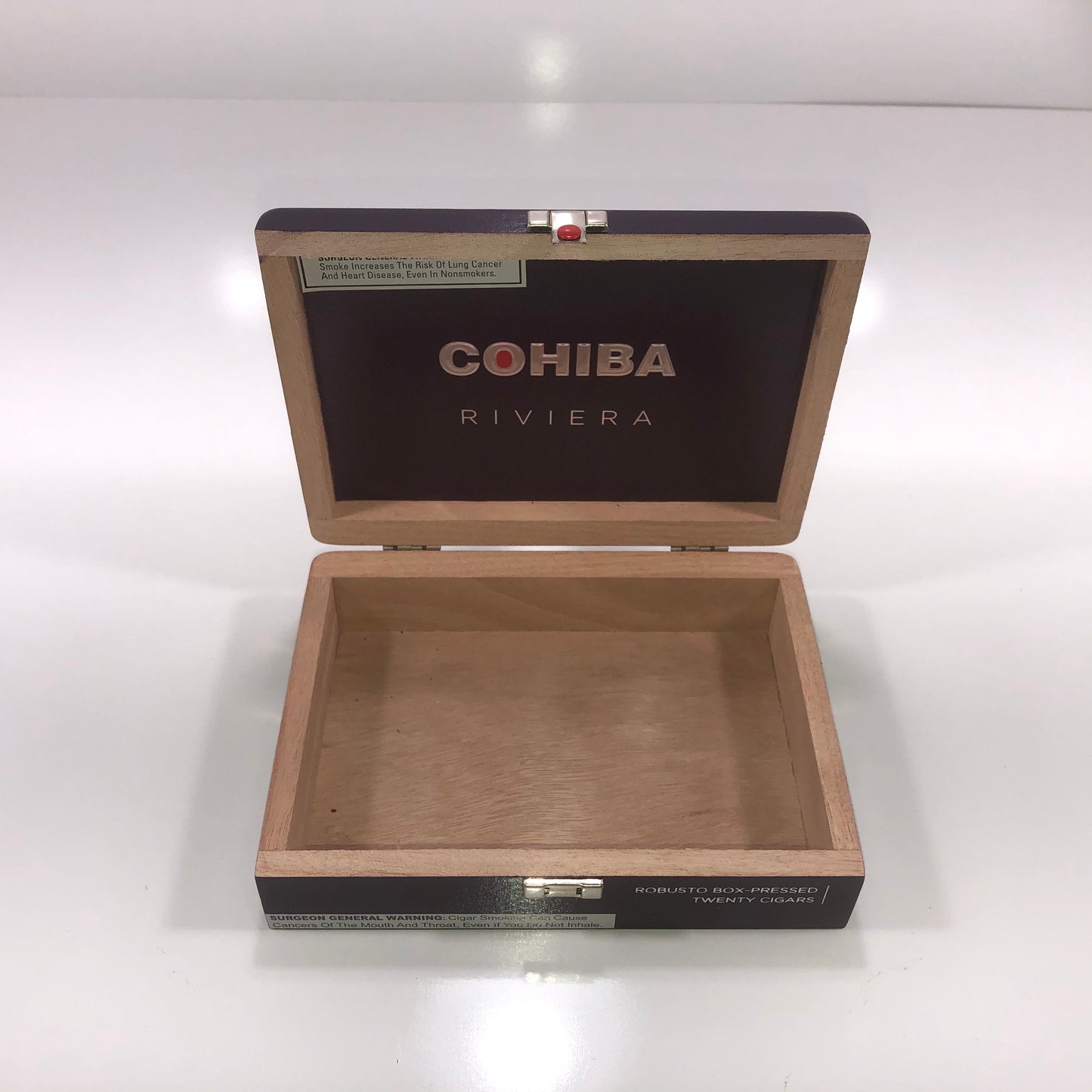 Cohiba Riviera Robusto Empty Wooden Cigar Box 8.5x6x2.25