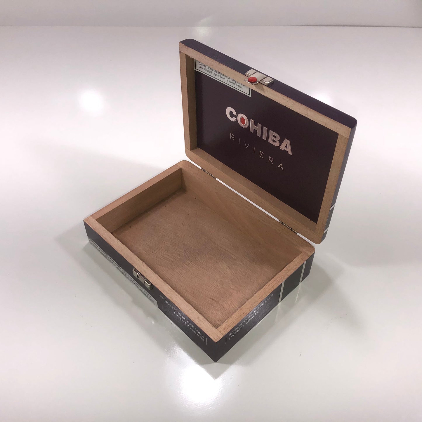 Cohiba Riviera Robusto Empty Wooden Cigar Box 8.5x6x2.25