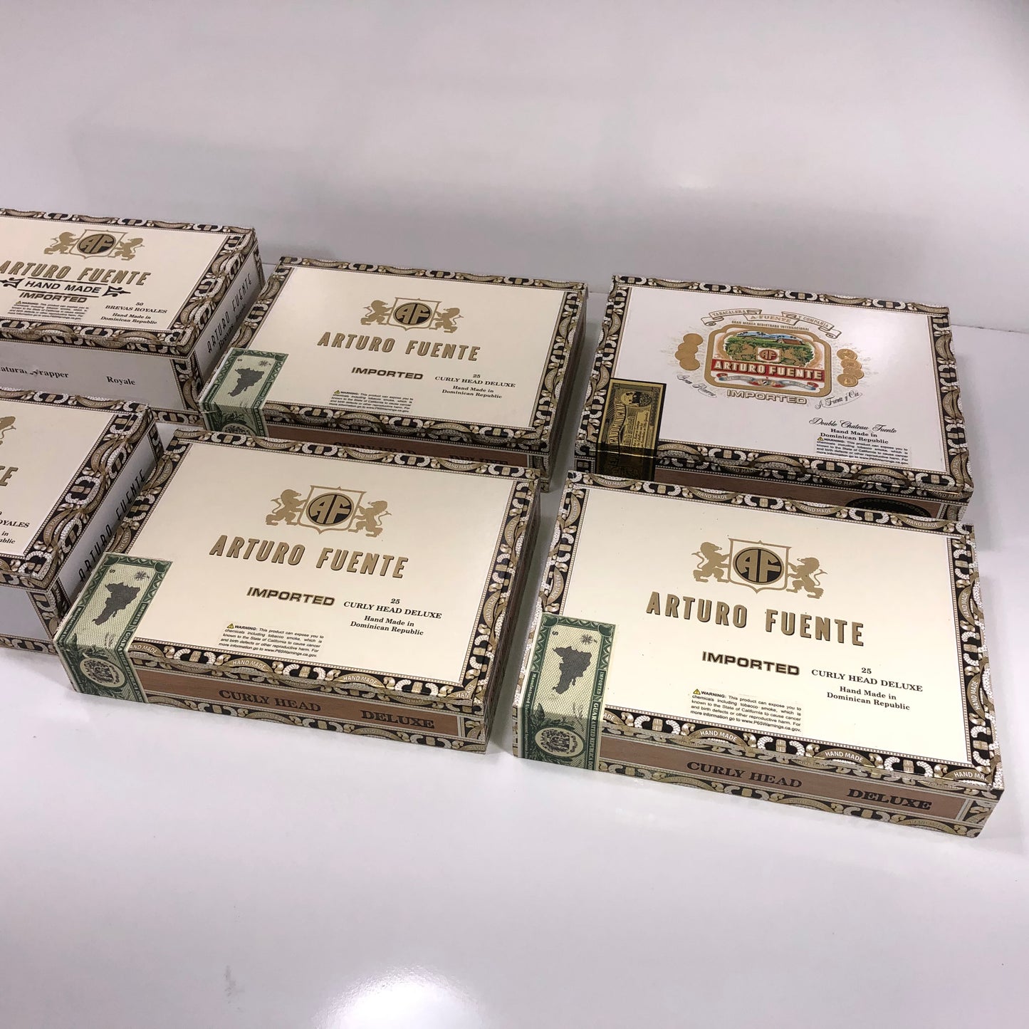 Lot of 6 Arturo Fuente Empty Cigar Boxes #10