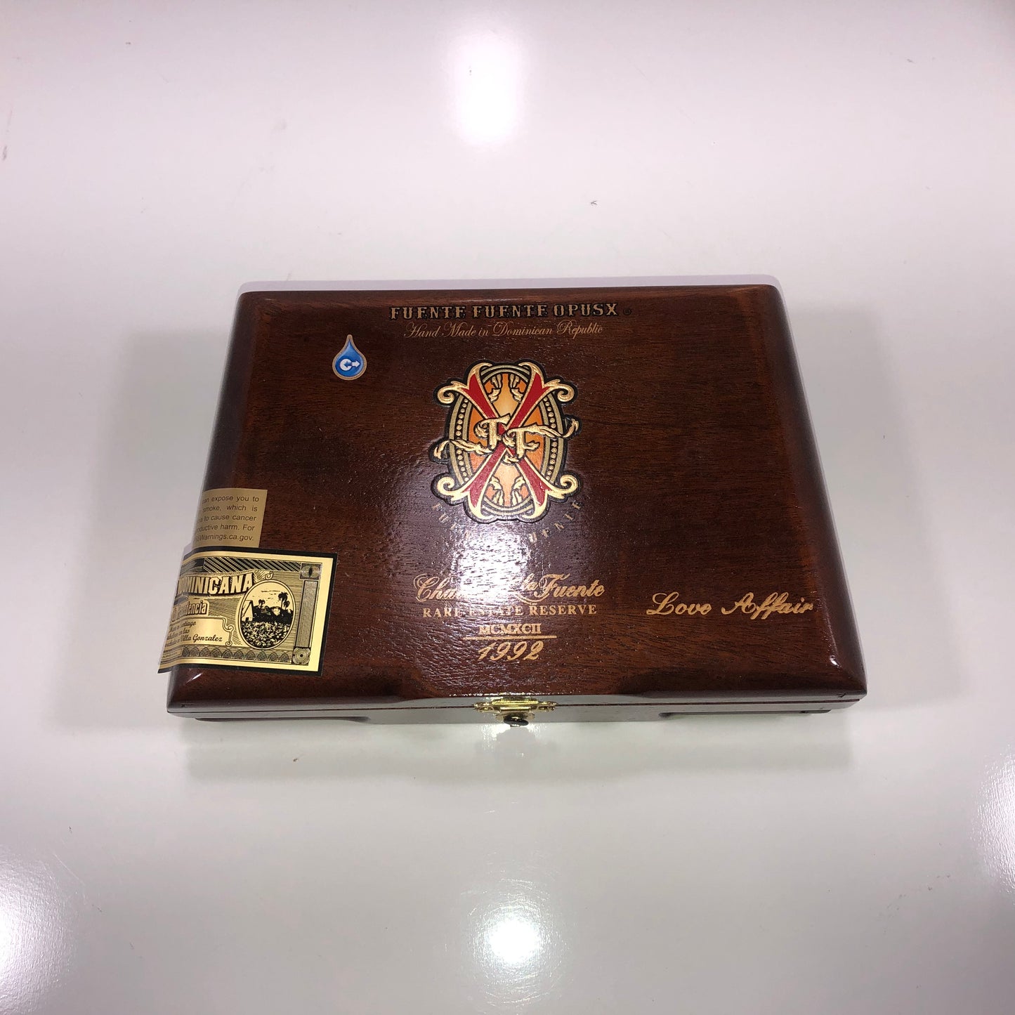 Arturo Fuente Opus X Love Affair Empty Wooden Cigar Box 8.5x5.5x2.25