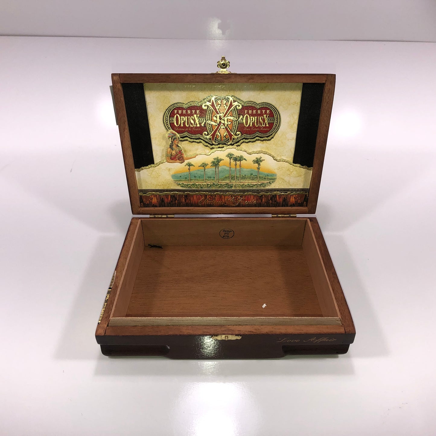 Arturo Fuente Opus X Love Affair Empty Wooden Cigar Box 8.5x5.5x2.25