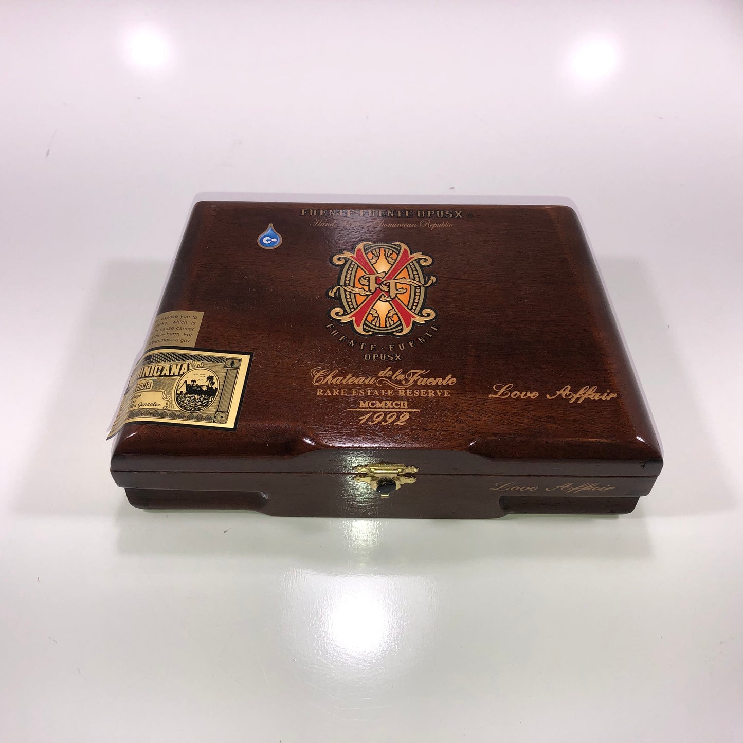 Arturo Fuente Opus X Love Affair Empty Wooden Cigar Box 8.5x5.5x2.25