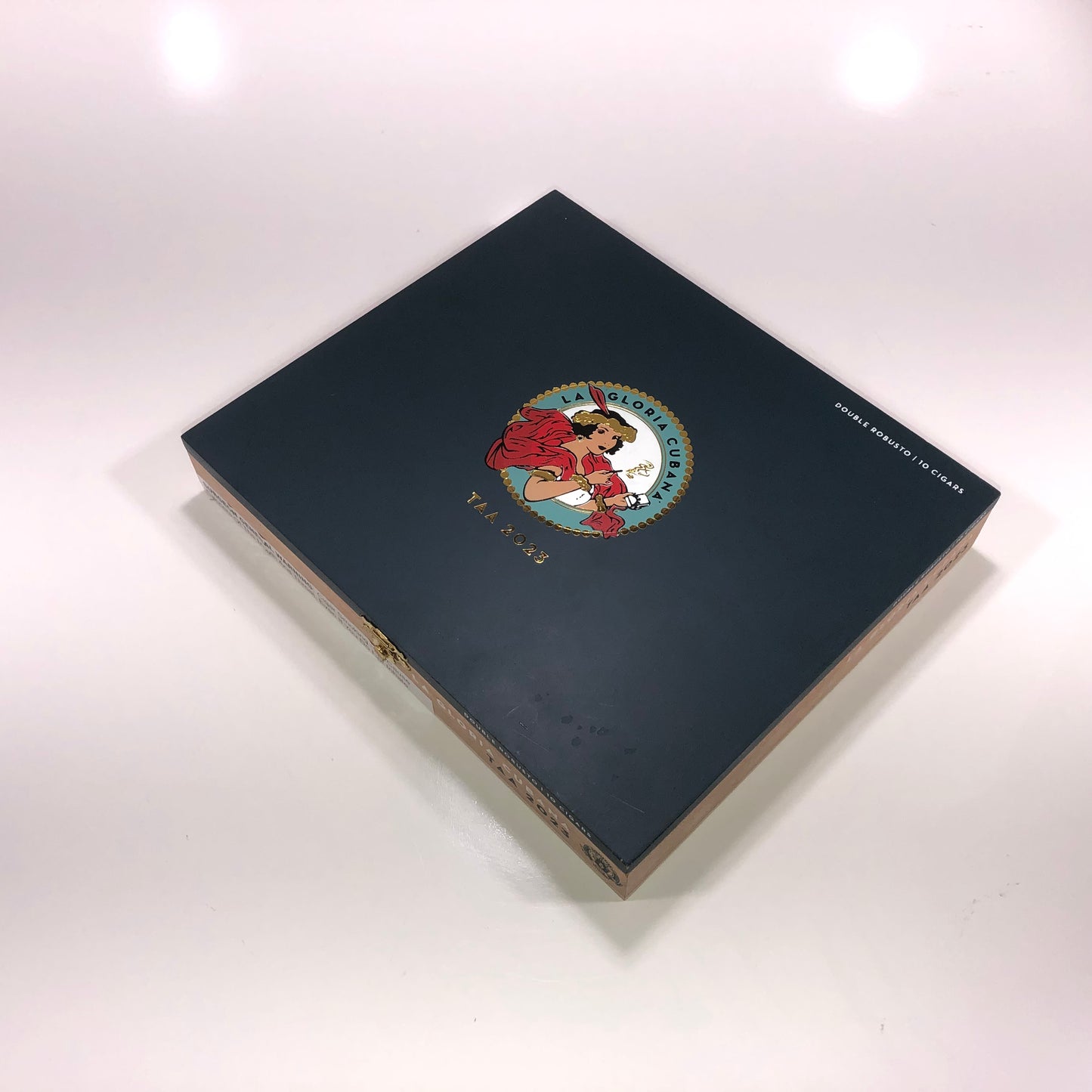 La Gloria TAA Double Robusto Empty Wooden Cigar Box 9.5x8.25x1.5