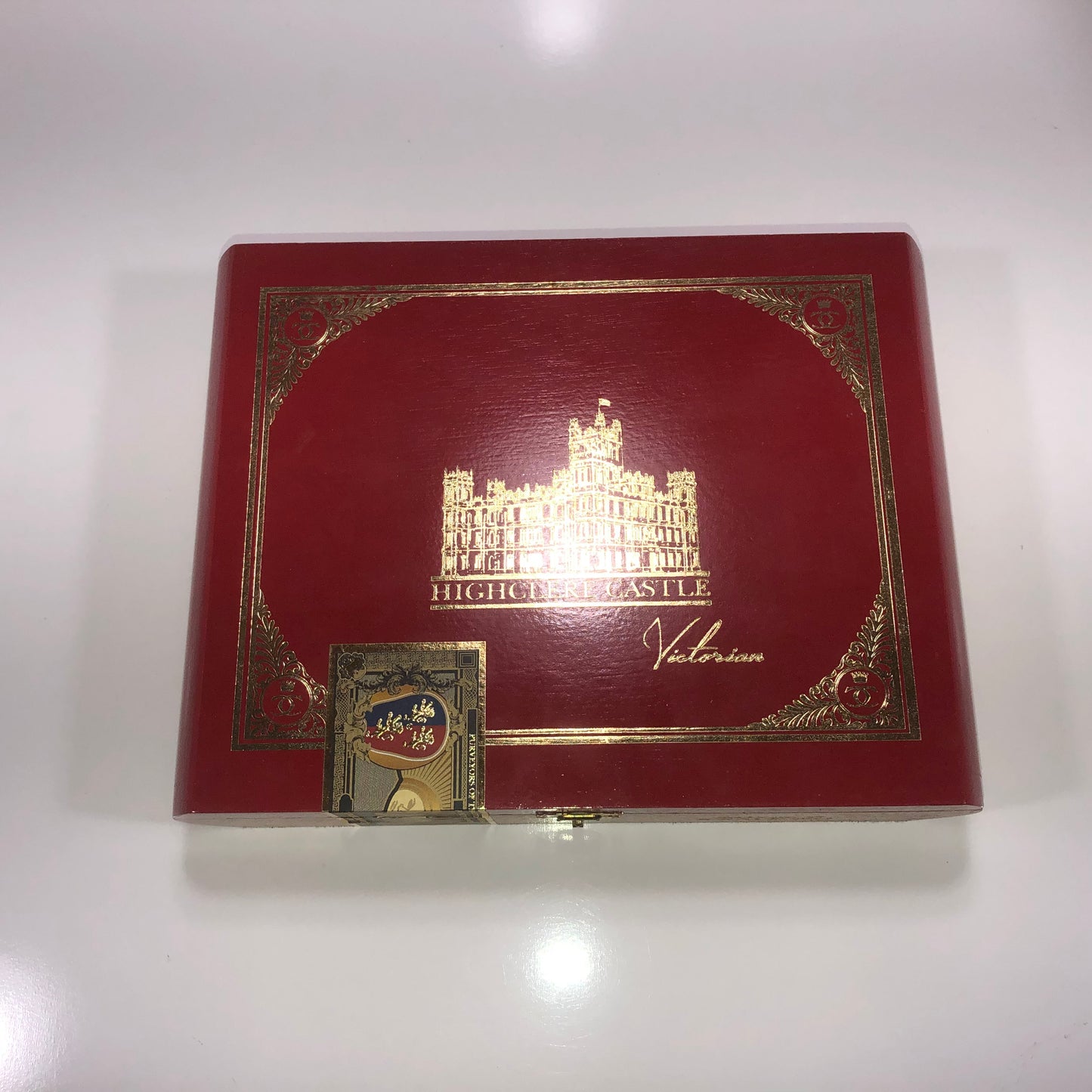 Highclere Castle Toro Empty Wooden Cigar Box 9.75x7.25x2.25