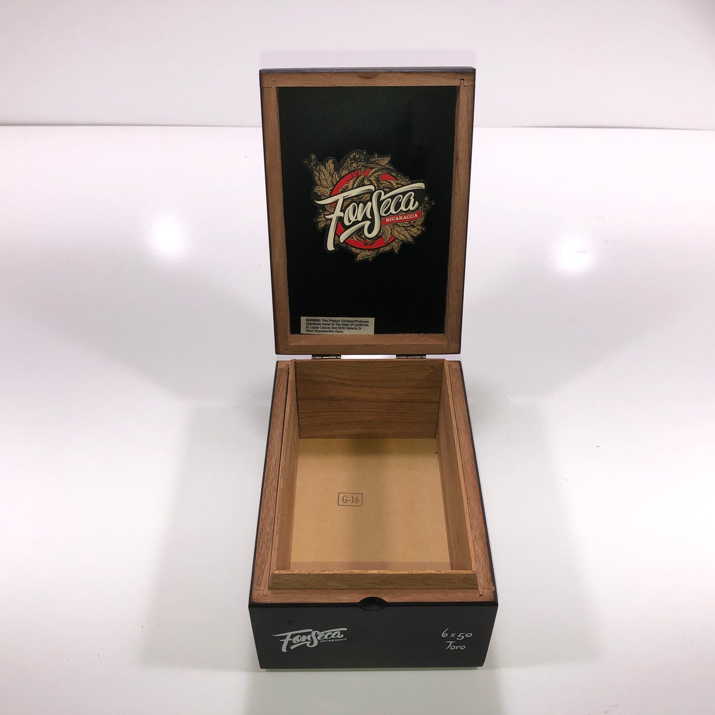 Fonseca Toro Empty Wooden Cigar Box 5x7x3.75