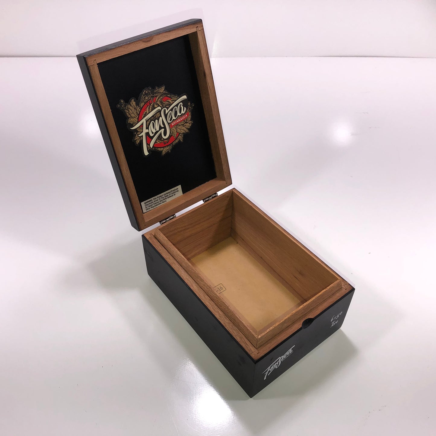 Fonseca Toro Empty Wooden Cigar Box 5x7x3.75