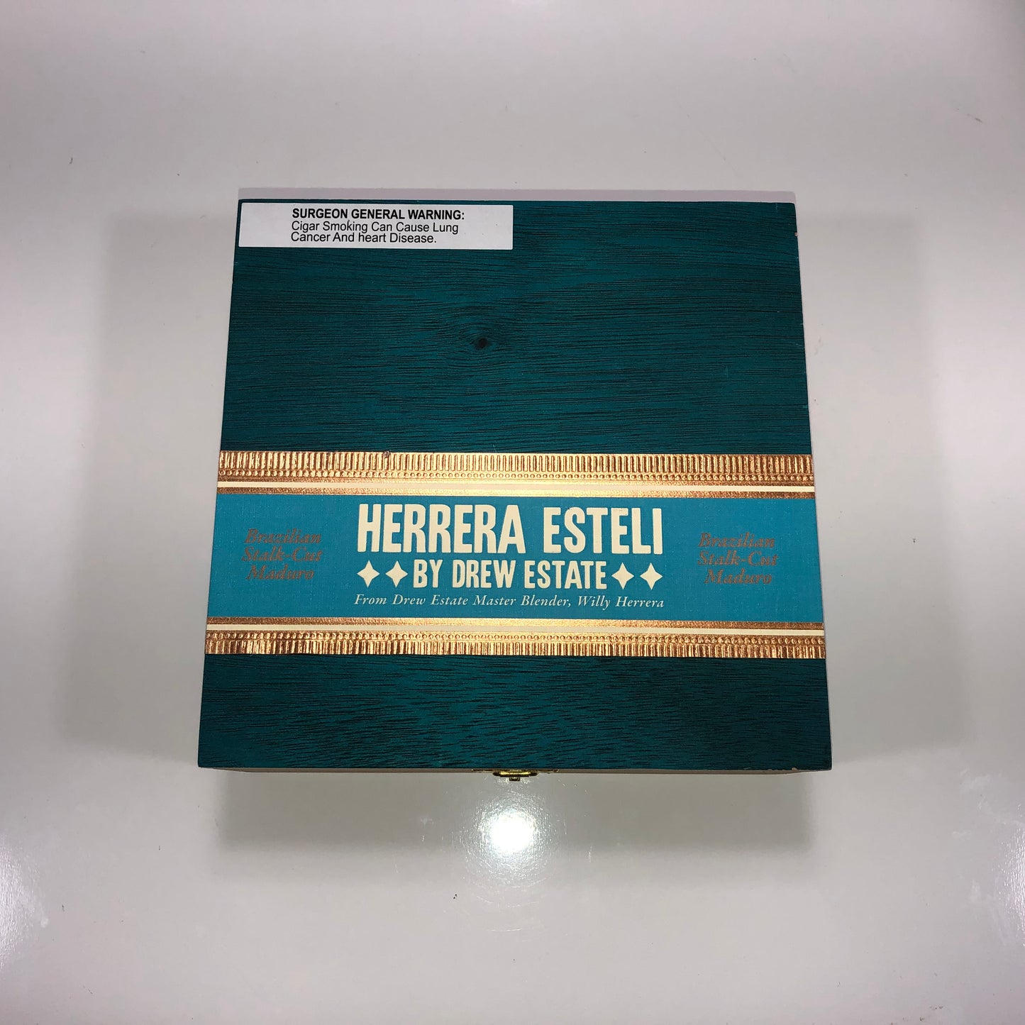 Herrera Esteli Maduro Lonsdale Empty Wooden Cigar Box 7.25x7.25x2.5