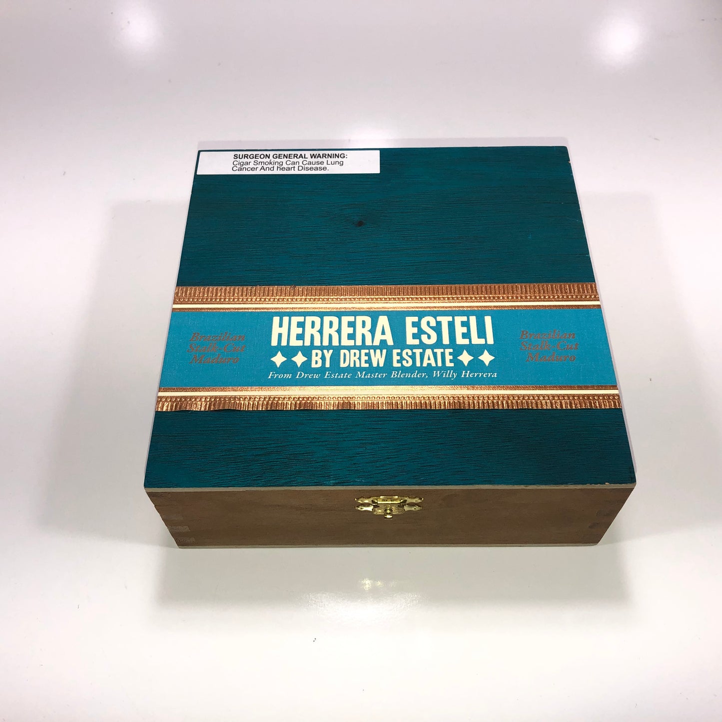 Herrera Esteli Maduro Lonsdale Empty Wooden Cigar Box 7.25x7.25x2.5