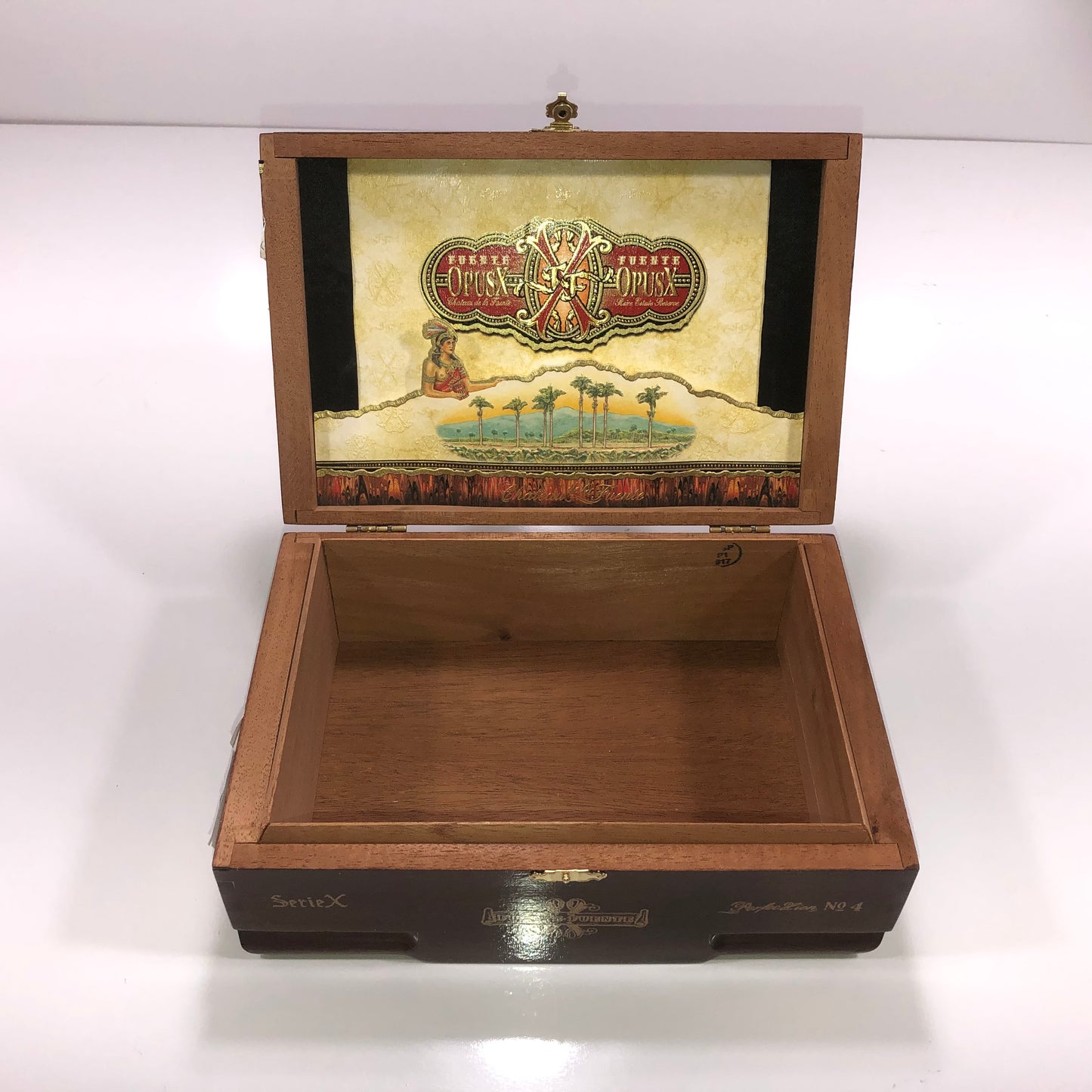 Arturo Fuente Opus X Perfection No4 Empty Wooden Cigar Box 9.25x6.25x3.5