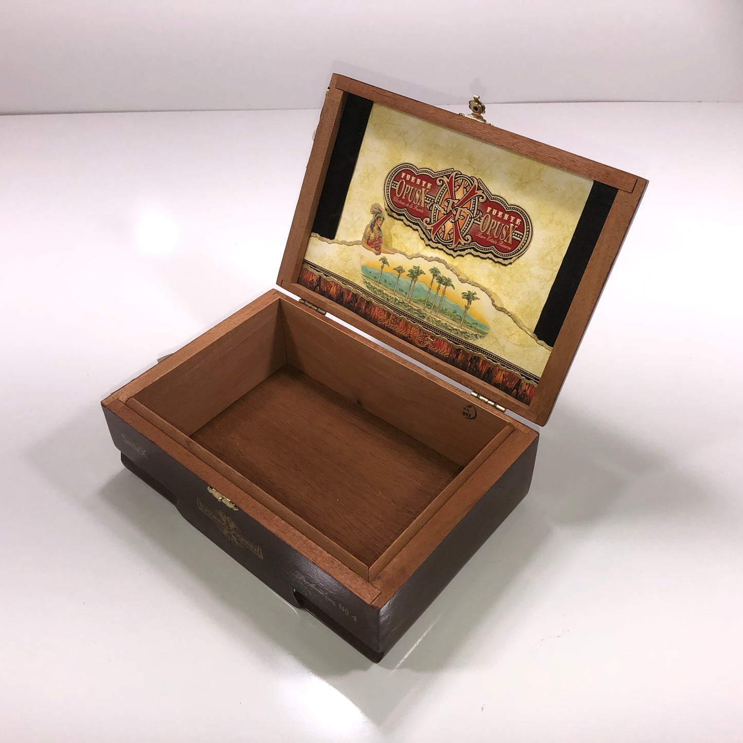 Arturo Fuente Opus X Perfection No4 Empty Wooden Cigar Box 9.25x6.25x3.5