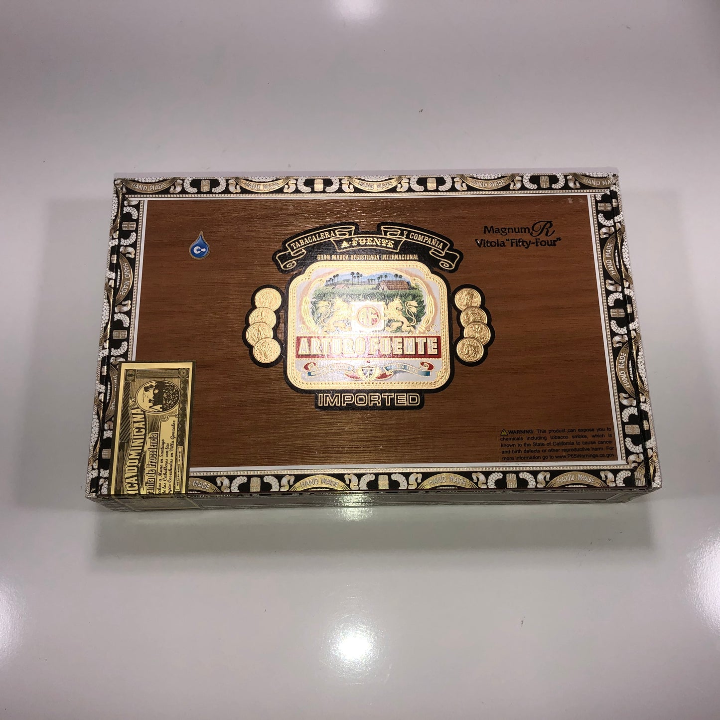 Arturo Fuente Rosado Sungrown 54 Empty Cigar Box 10.75x6.75x2