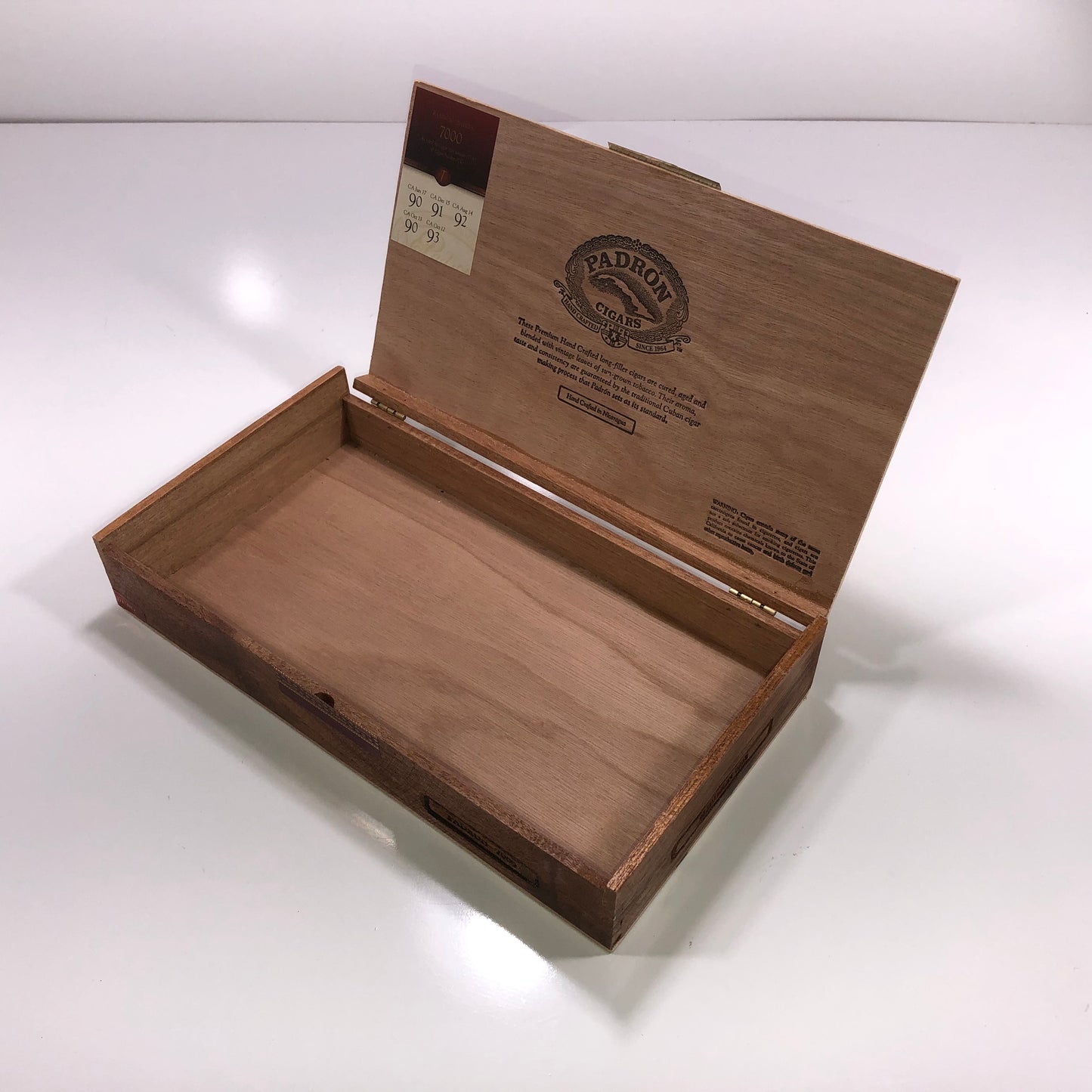 Padron 7000 Maduro Empty Wooden Cigar Box 12.5x7x2