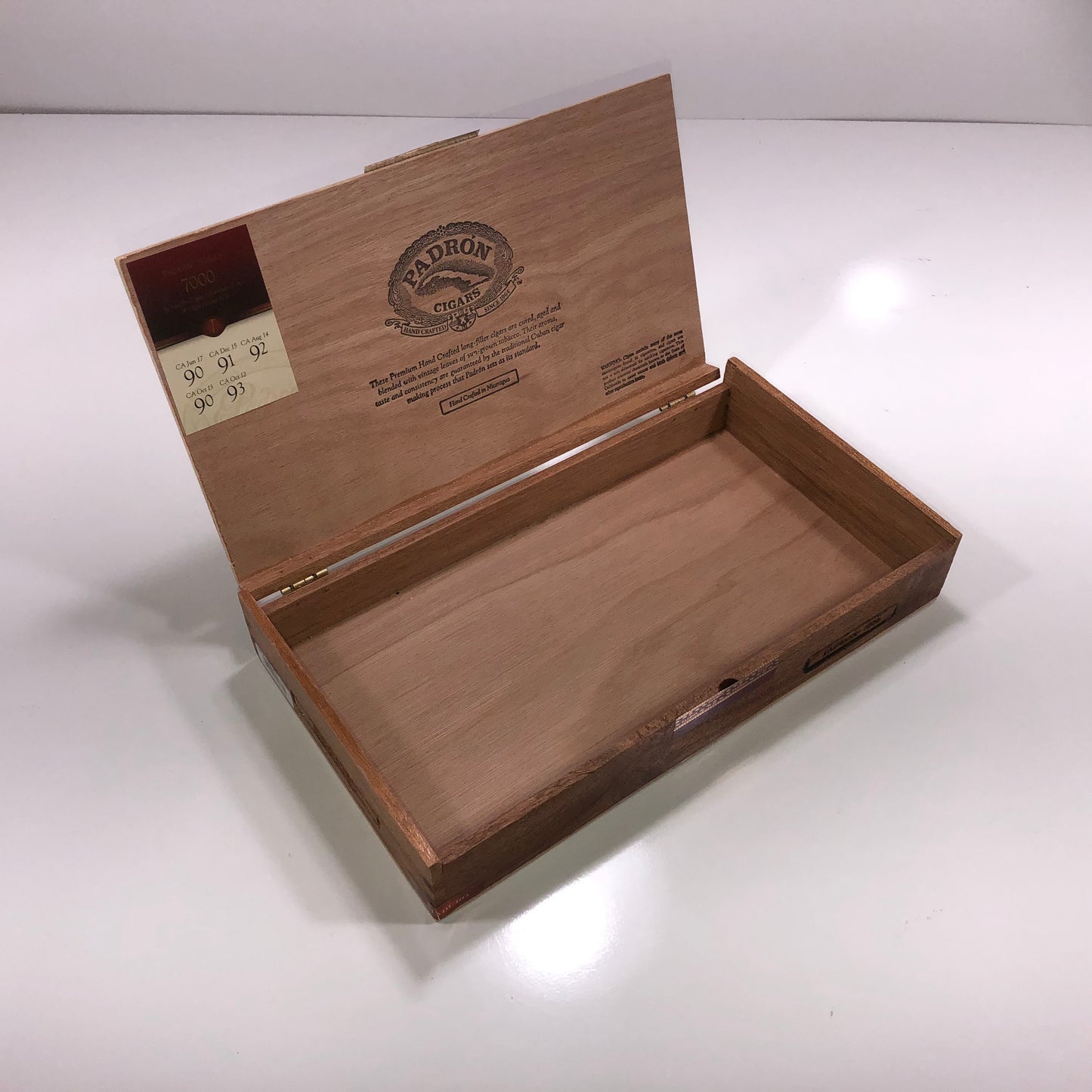 Padron 7000 Maduro Empty Wooden Cigar Box 12.5x7x2