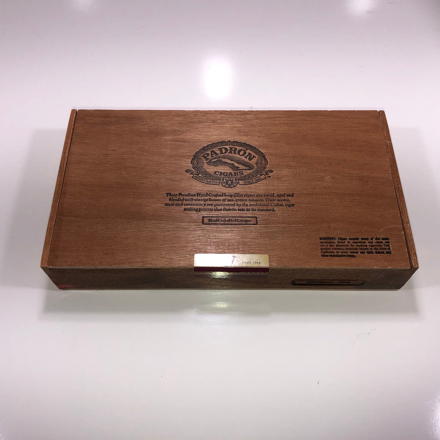 Padron 7000 Maduro Empty Wooden Cigar Box 12.5x7x2