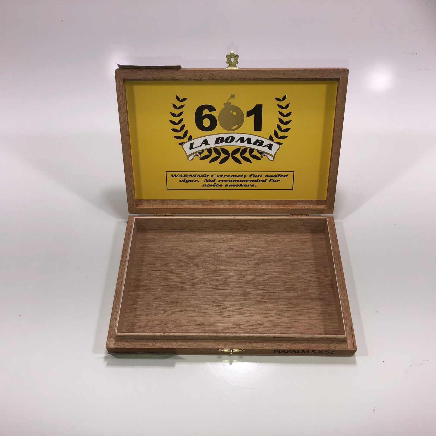 Espinosa 601 Napalm Empty Wooden Cigar Box 8.75x6x1