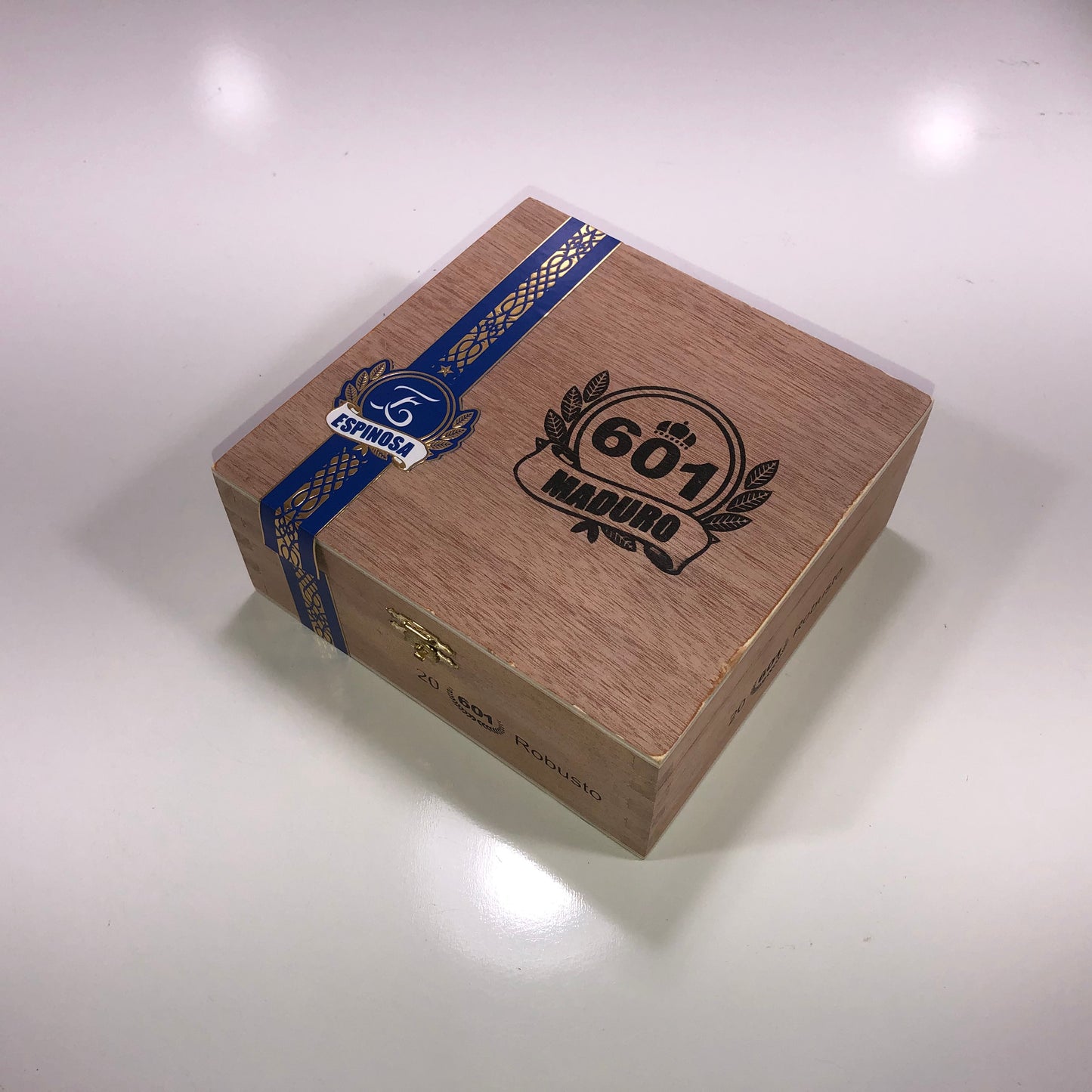 Espinosa 601 Maduro Robusto Empty Wooden Cigar Box 6.5x6.25x2.75