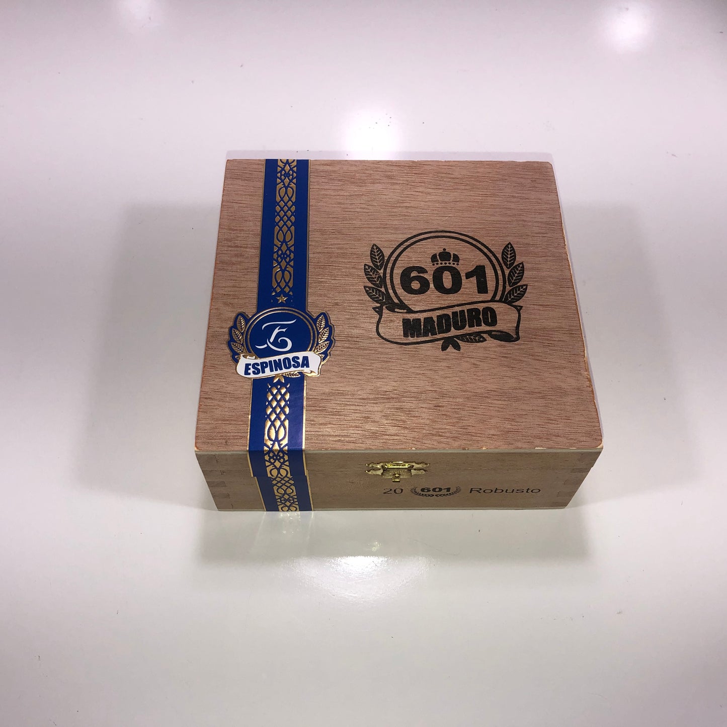 Espinosa 601 Maduro Robusto Empty Wooden Cigar Box 6.5x6.25x2.75