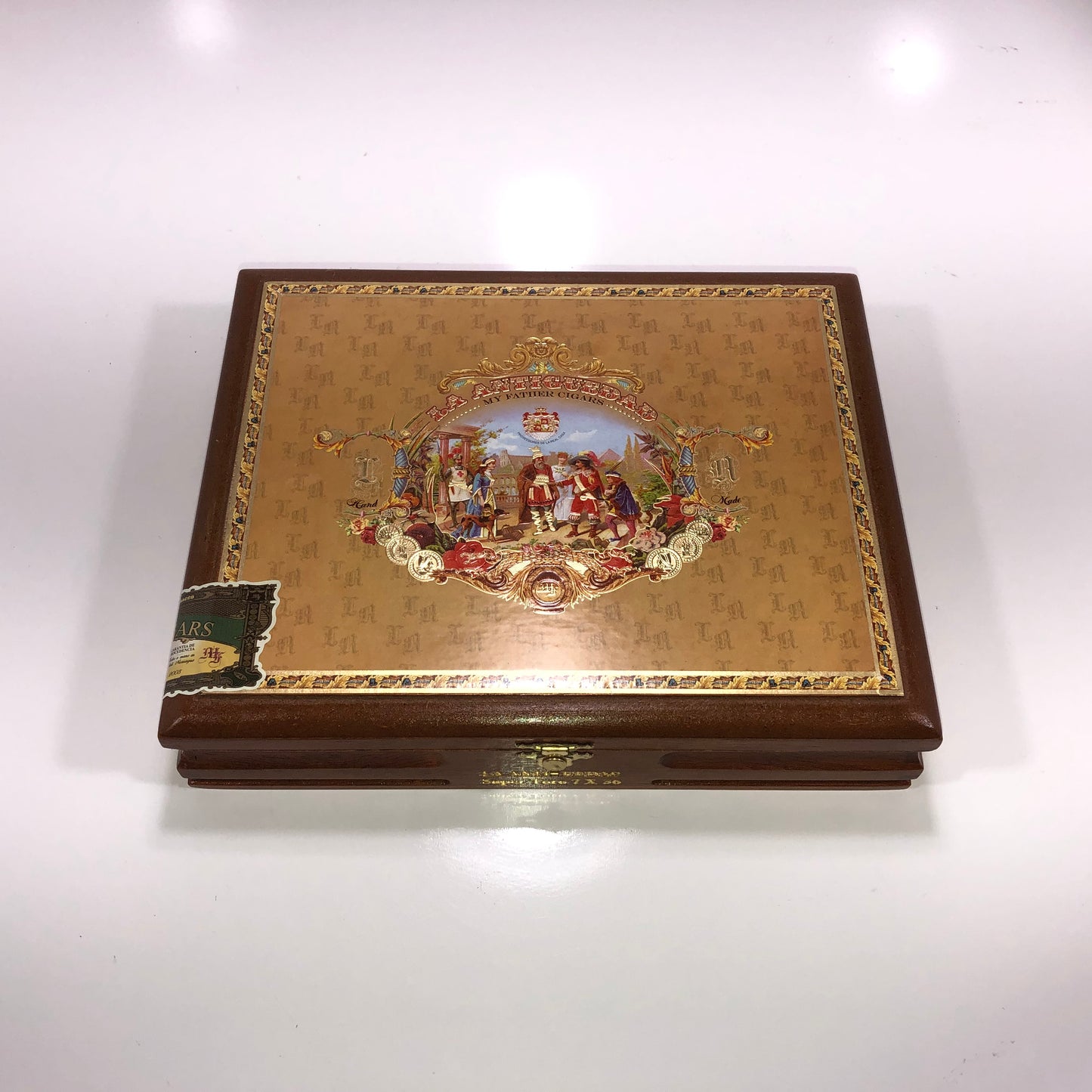 My Father Cigars La Antiguedad Super Toro Empty Wooden Cigar Box 10x8x2