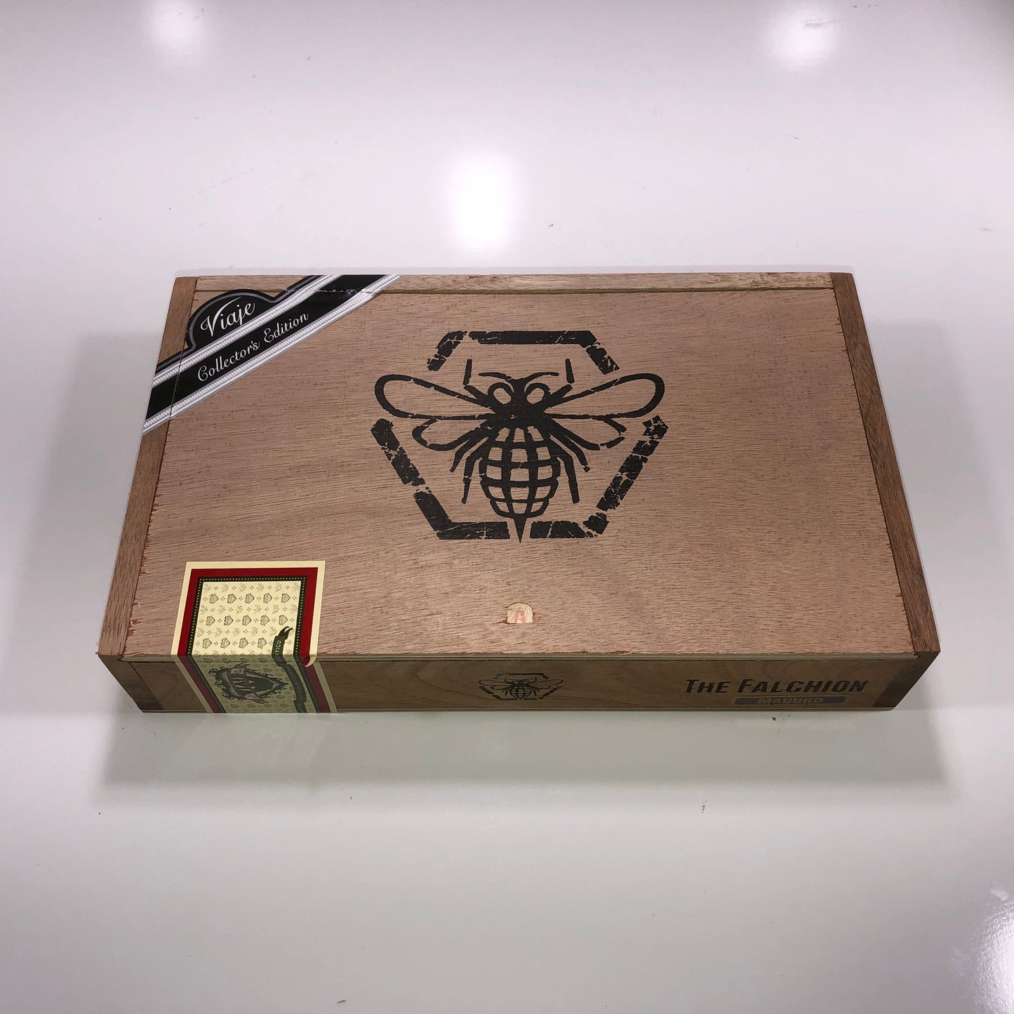 Viaje The Falchion Empty Wooden Cigar Box 11.5x7.25x2.25