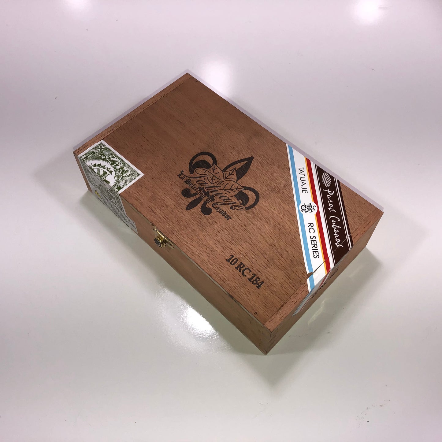 Tatuaje RC184 Empty Wooden Cigar Box 8.25x5x2