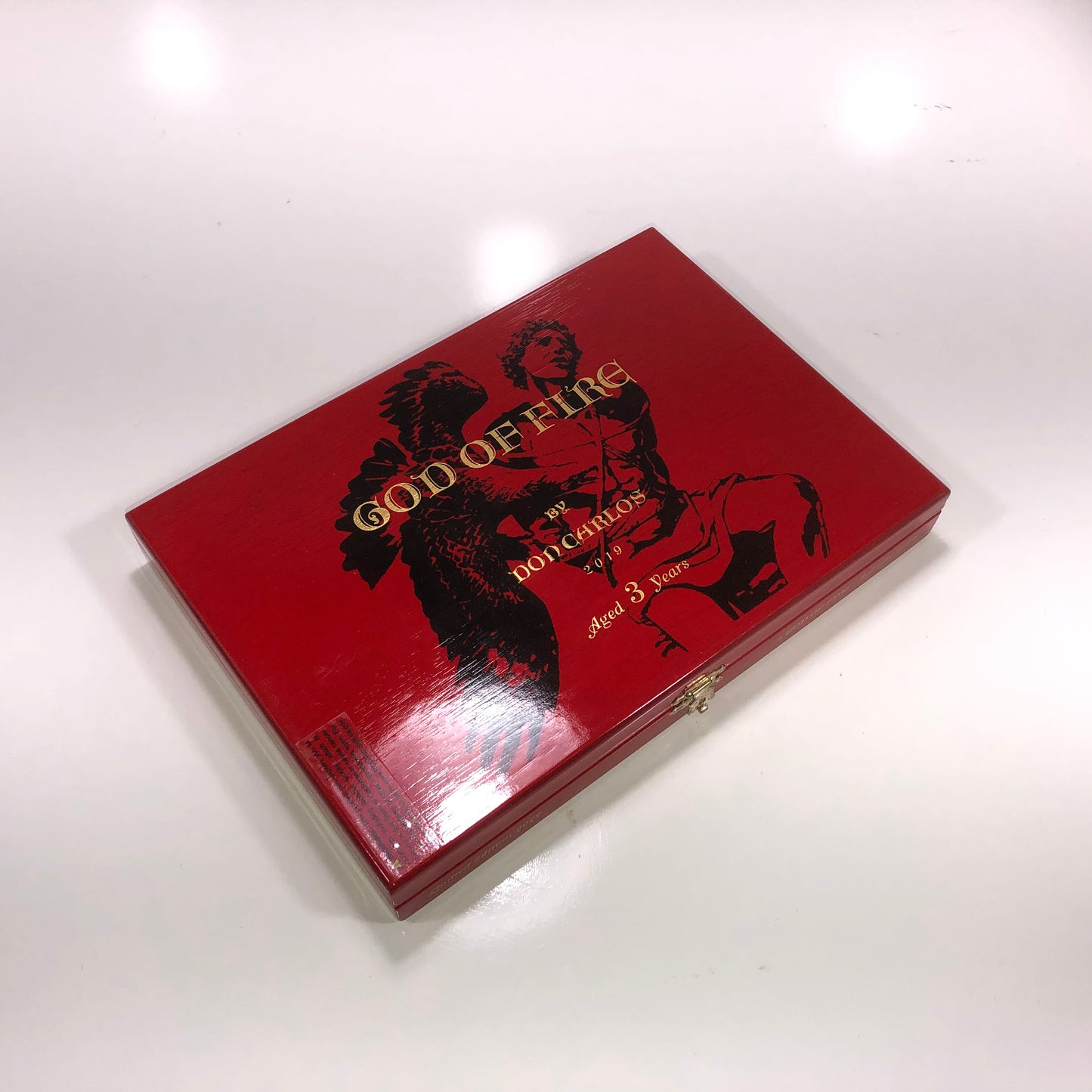 Arturo Fuente God Of Fire Robusto Tubo Empty Wooden Cigar Box 10x7x1.25