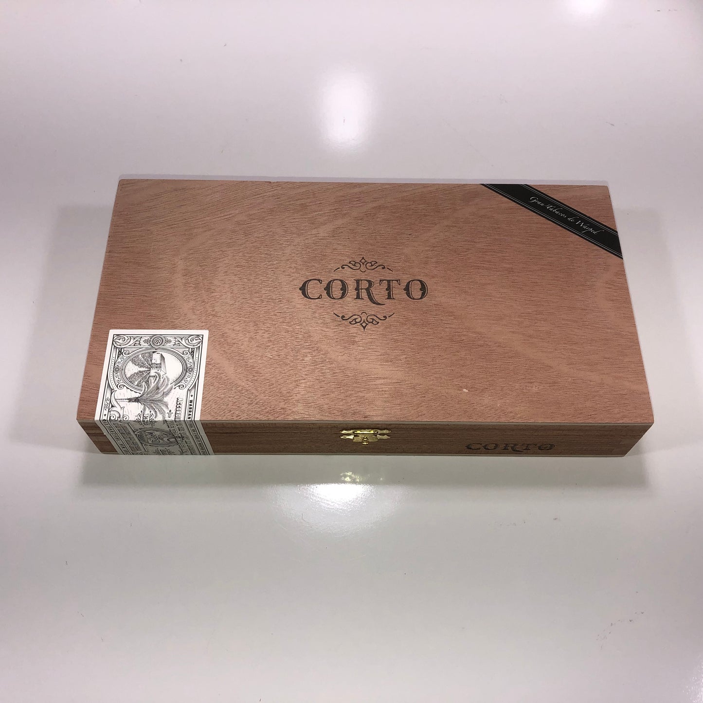 Warped Cigars Corto Empty Wooden Cigar Box 11.25x6x2