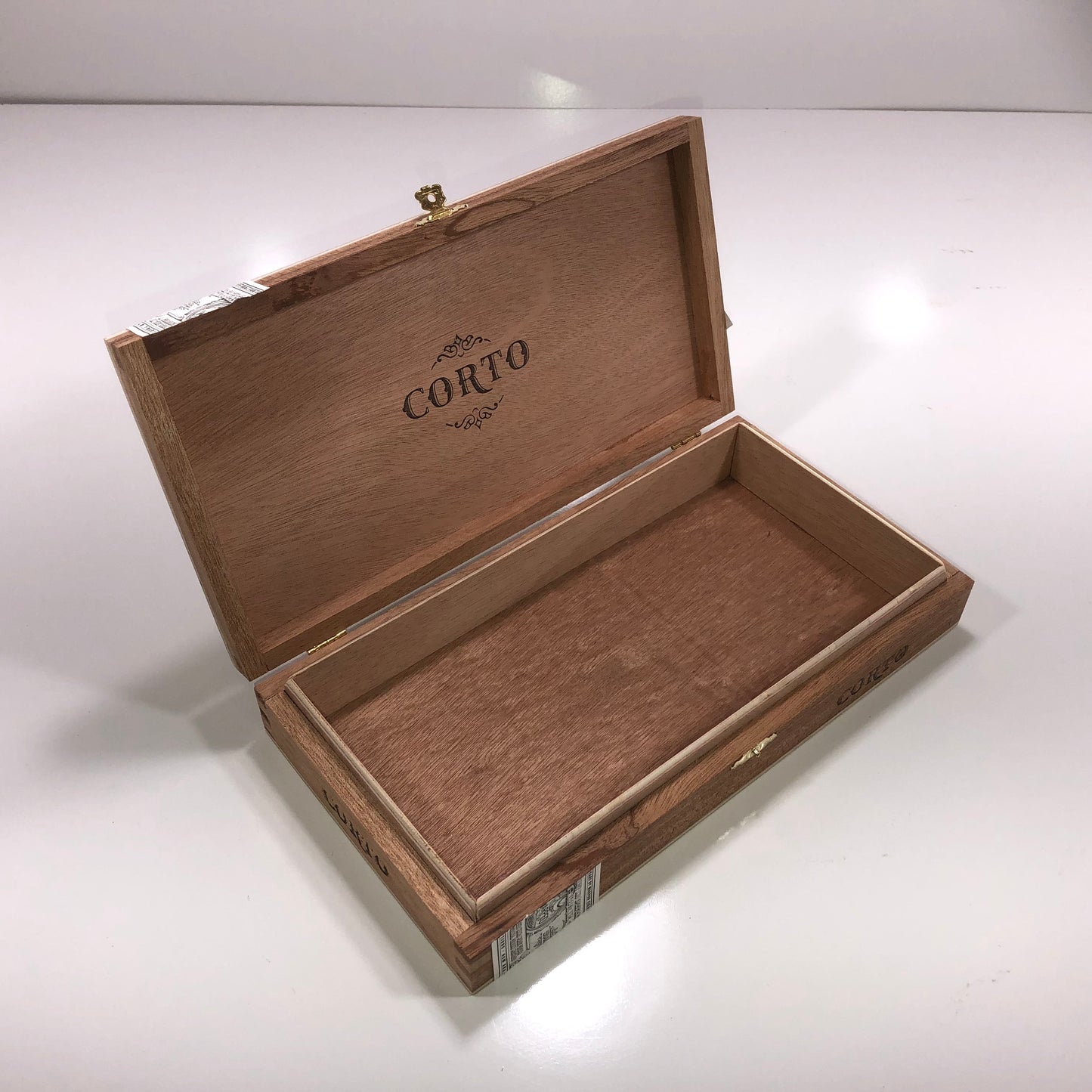 Warped Cigars Corto Empty Wooden Cigar Box 11.25x6x2