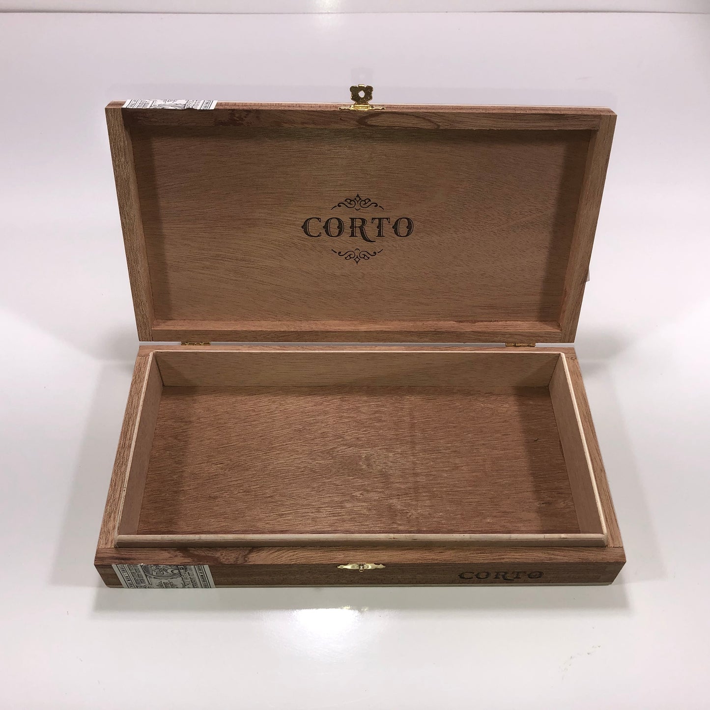 Warped Cigars Corto Empty Wooden Cigar Box 11.25x6x2