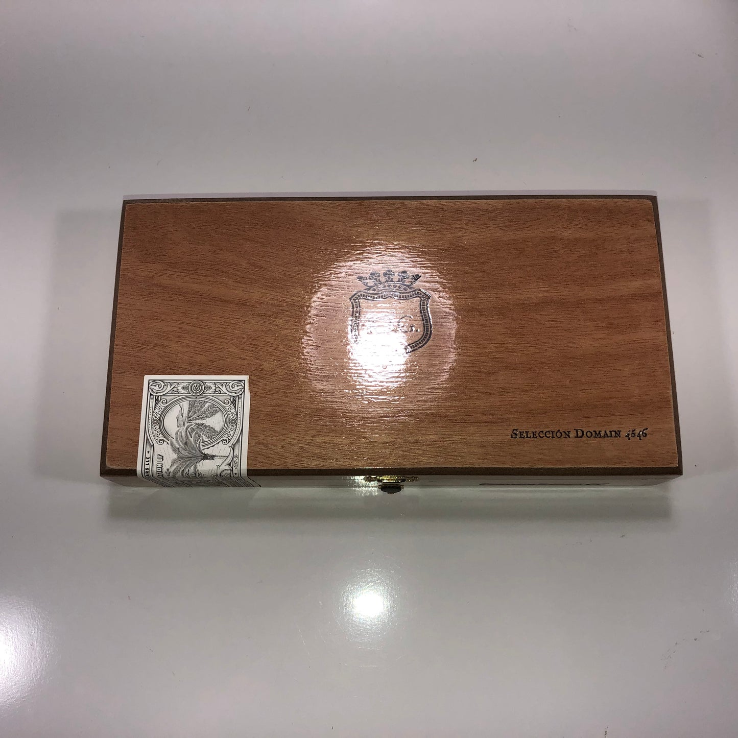 Warped Cigars KJG Empty Wooden Cigar Box 10.75x5.75x2