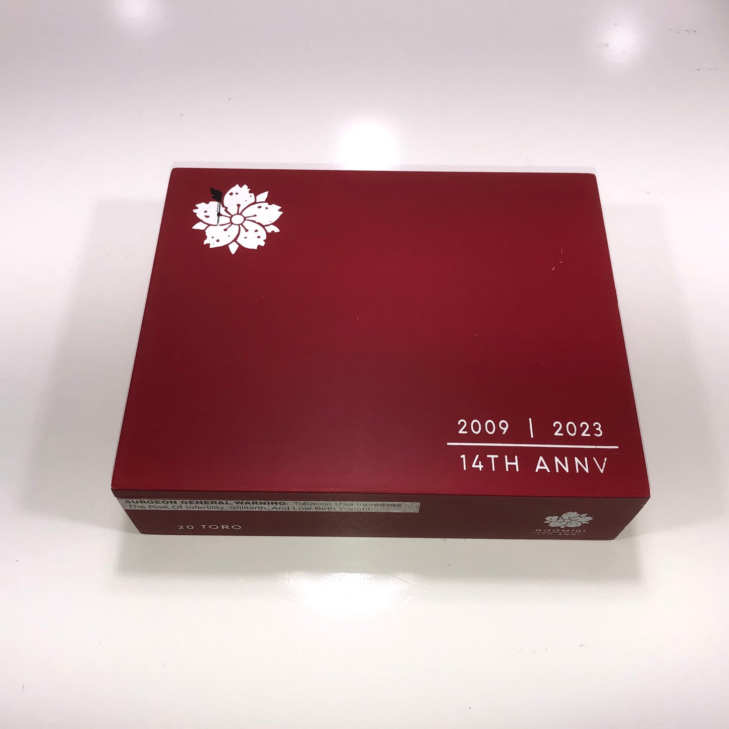 Room 101 14th Anniversary Toro Empty Wooden Cigar Box 9.25x7.5x2.25