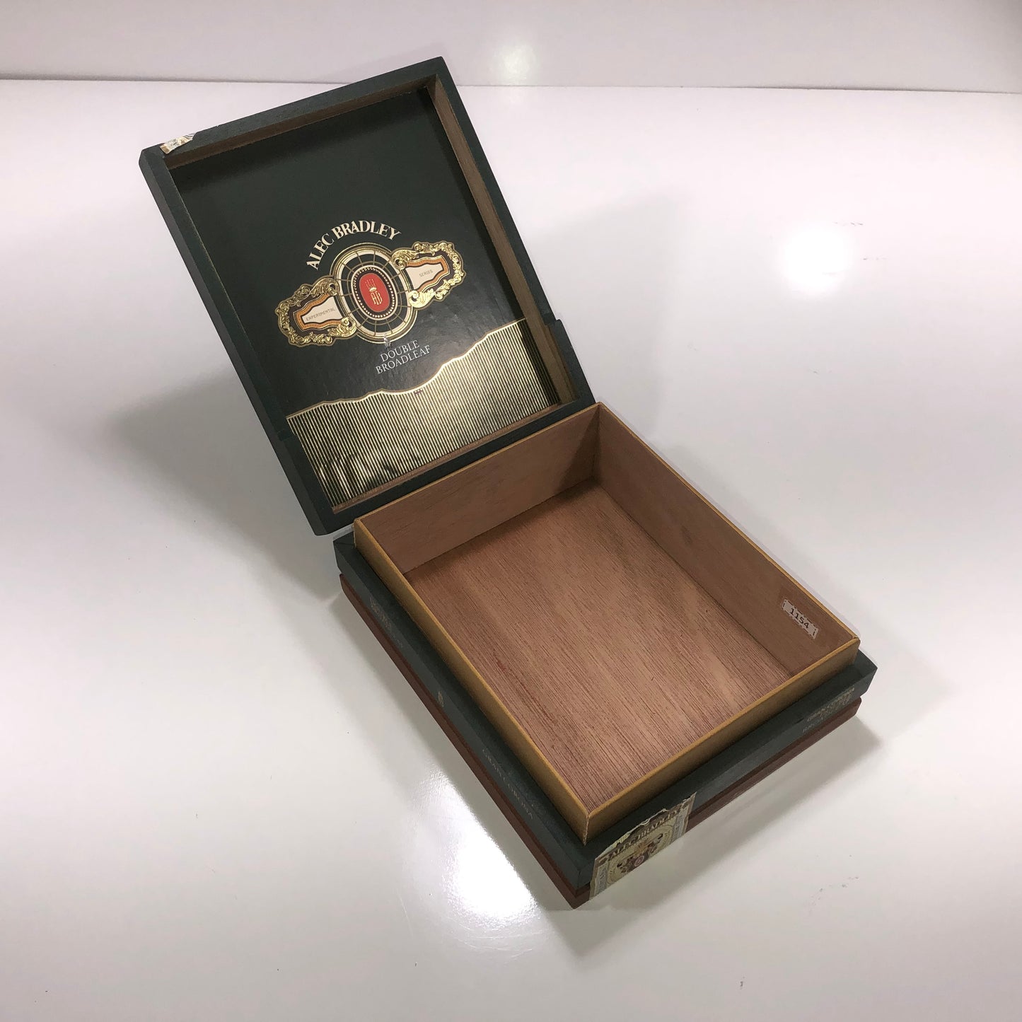 Alec Bradley Double Broadleaf Gran Corona Empty Wooden Cigar Box 6.5x8x2.75