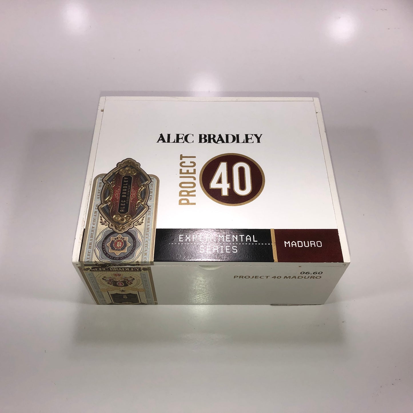 Alec Bradley Project 40 660 Empty Wooden Cigar Box 8x6.75x3.5