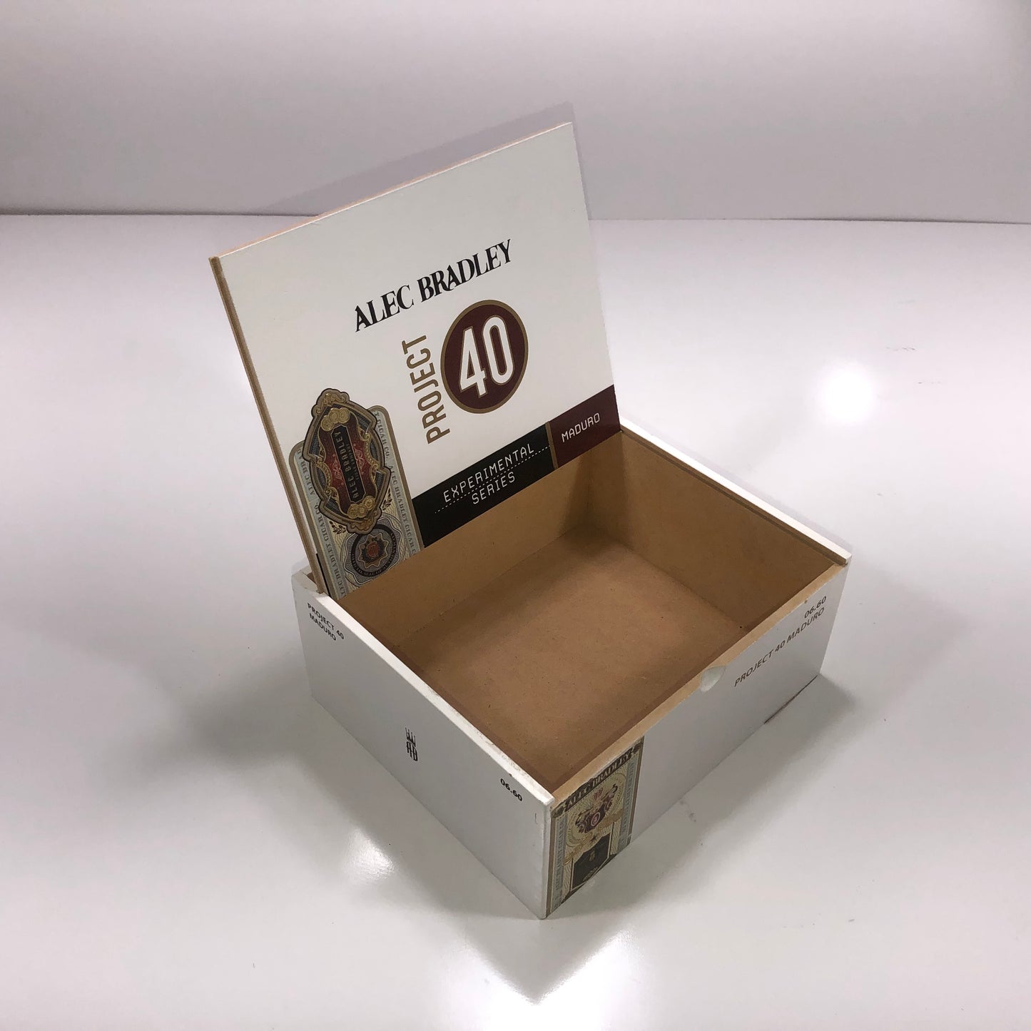 Alec Bradley Project 40 660 Empty Wooden Cigar Box 8x6.75x3.5