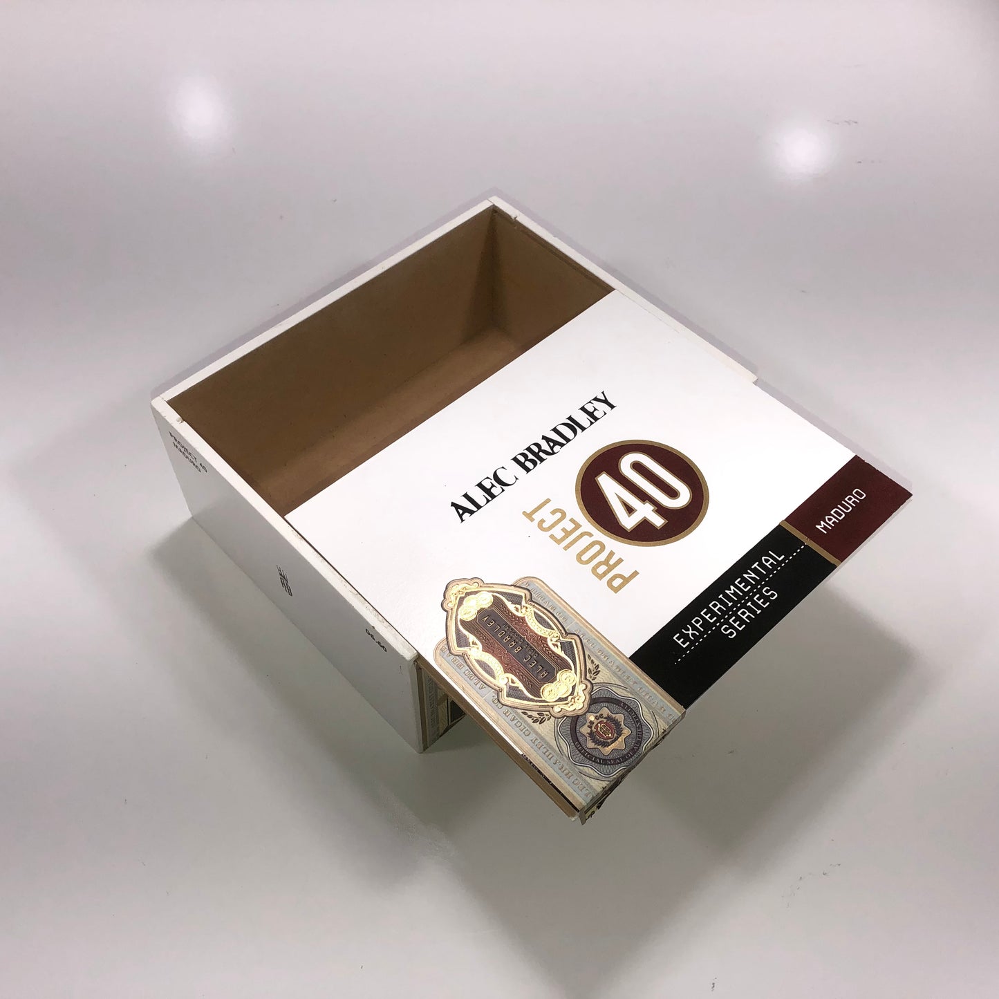 Alec Bradley Project 40 660 Empty Wooden Cigar Box 8x6.75x3.5