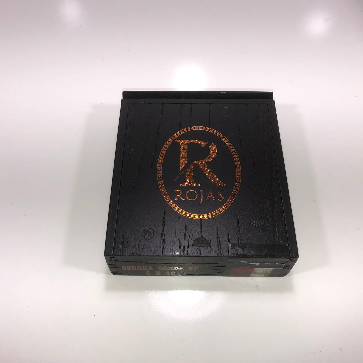 Rojas Corona Gorda Empty Wooden Cigar Box 6.25x7.25x1.75