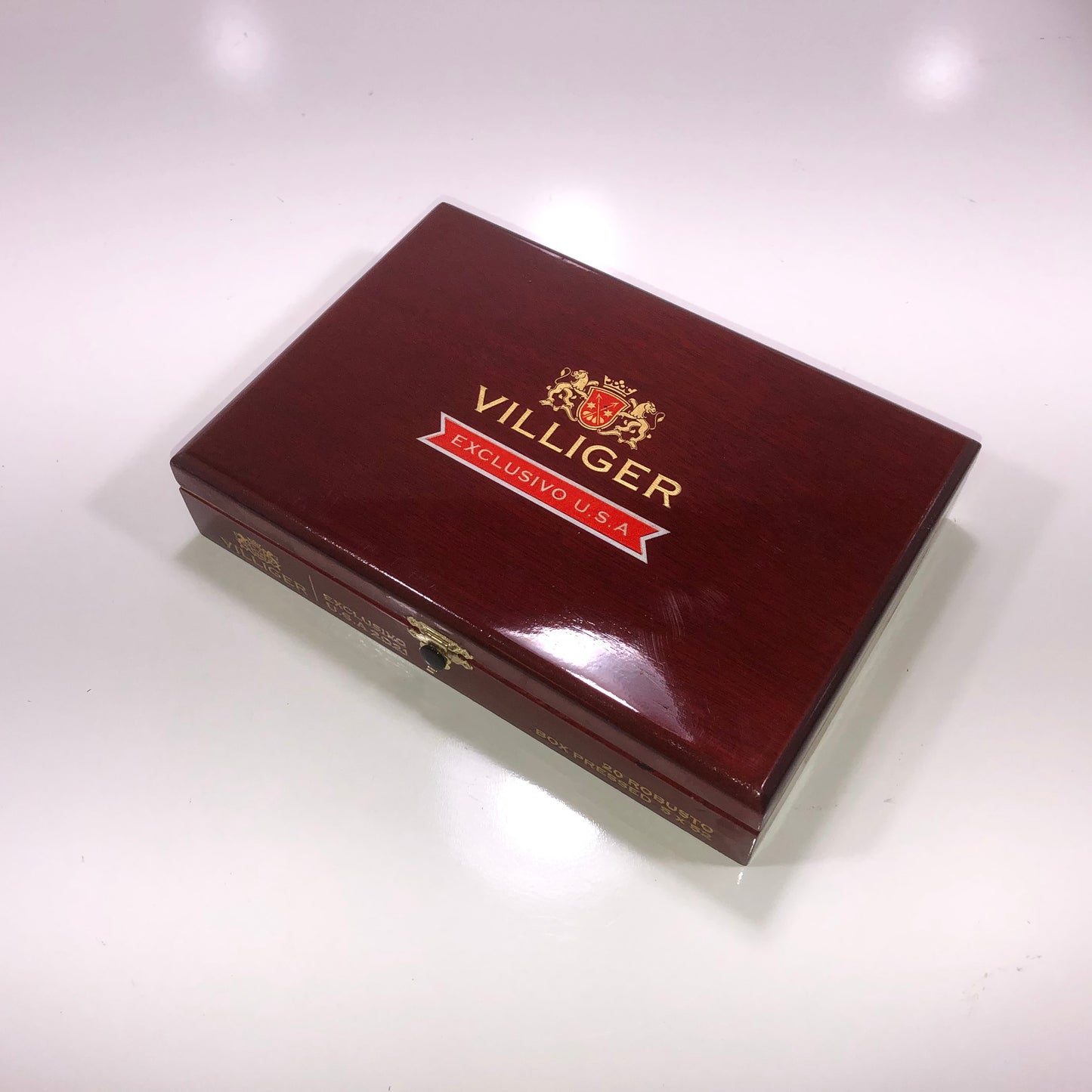 Villiger Exclusivo Robusto Empty Wooden Cigar Box 9x6.25x2