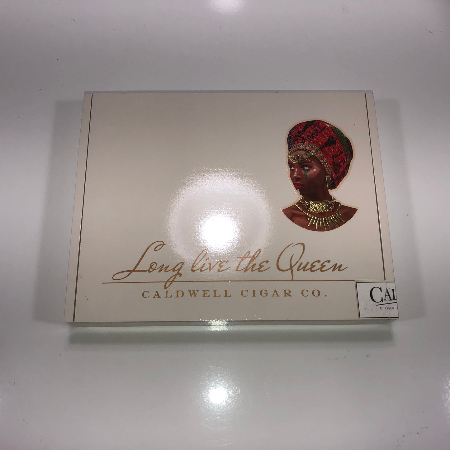 Caldwell Long Live the Queen Toro Empty Wooden Cigar Box 8.75x7x1.25