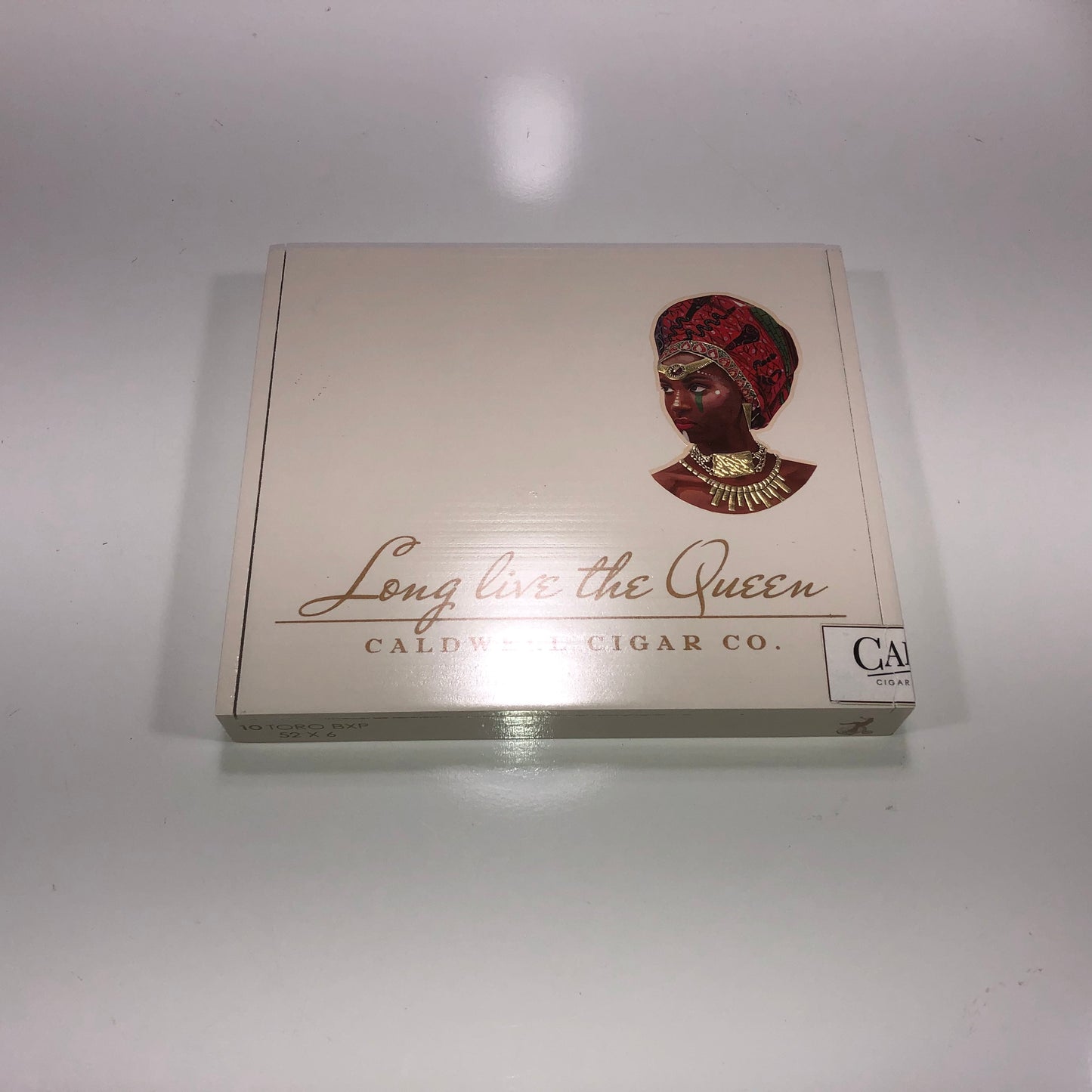 Caldwell Long Live the Queen Toro BXP Empty Wooden Cigar Box 8.25x7x1