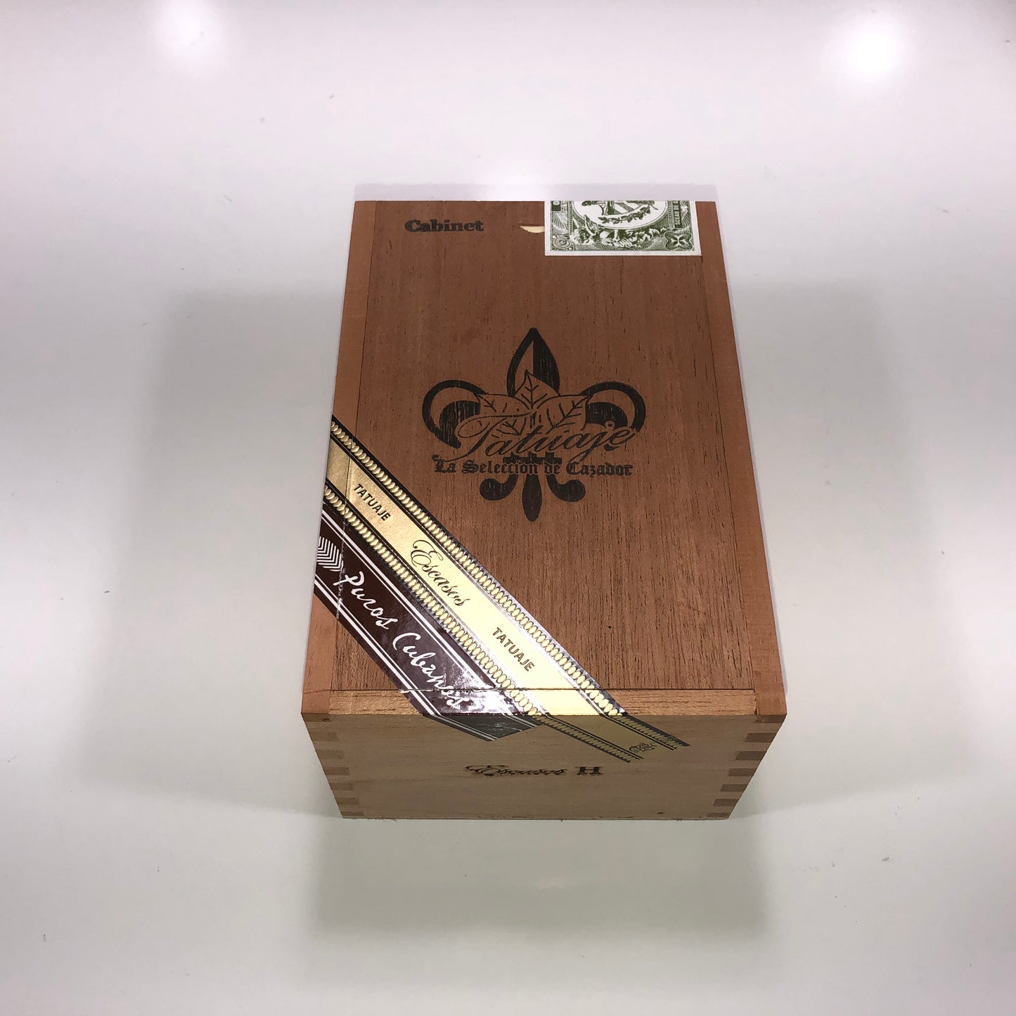 Tatuaje Cabinet Escasos Empty Wooden Cigar Box 4.75x7.25x3.25