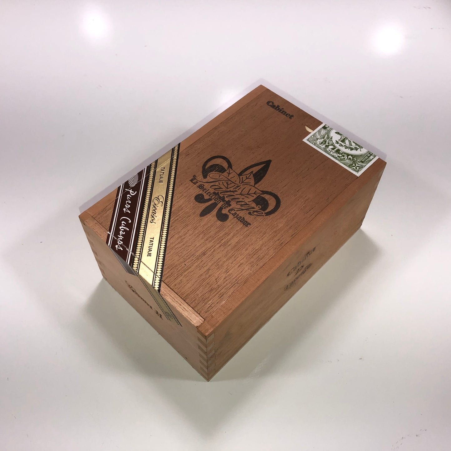 Tatuaje Cabinet Escasos Empty Wooden Cigar Box 4.75x7.25x3.25